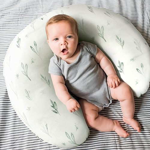 Miniatura 5 de GRSSDER Funda de almohada de lactancia suave y elástica para niños y niñas, funda de almohada de lactancia para recién nacidos, elegantes animales