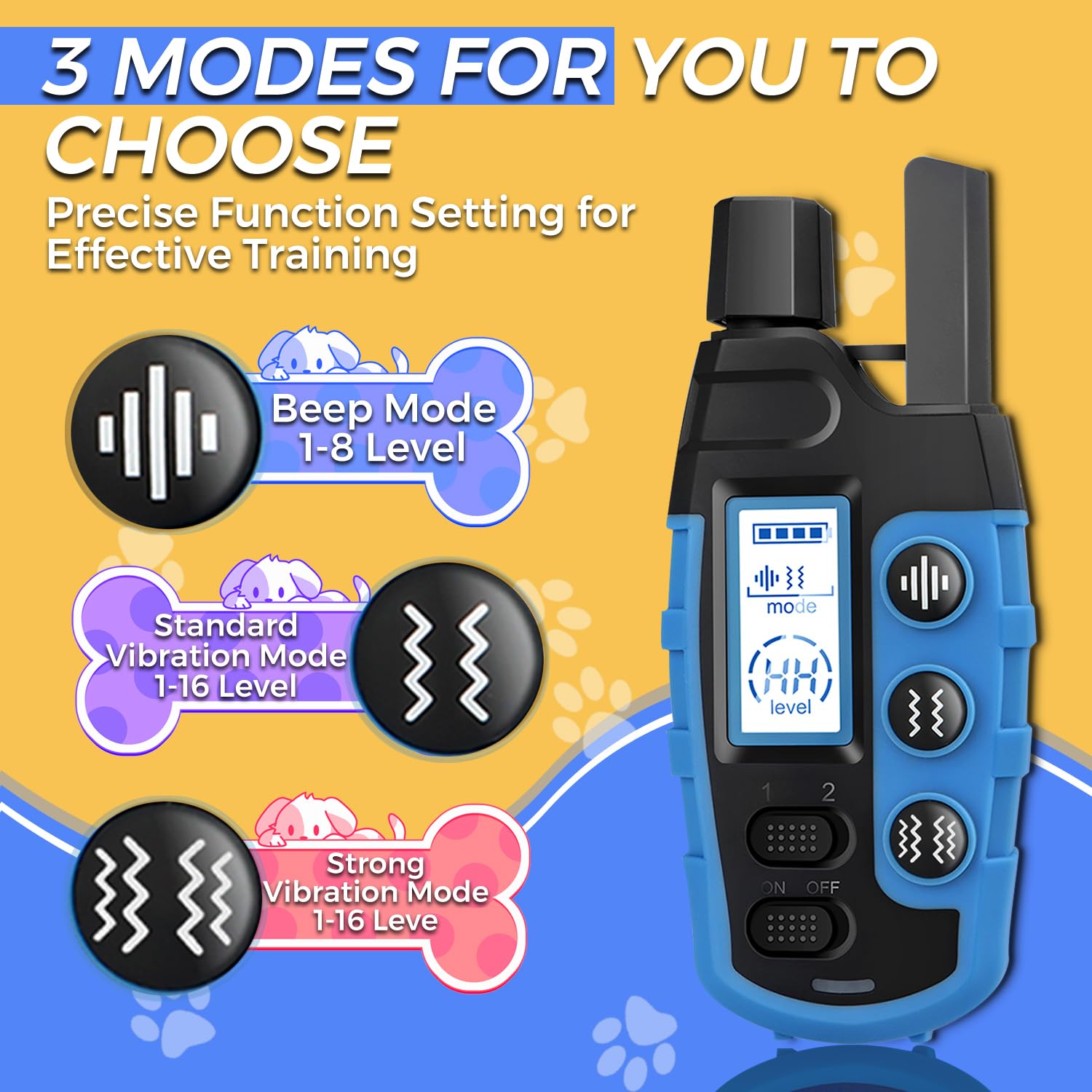 Collare Addestramento Cani Con Telecomando - 3 Modalità (Beep, Vibrazione, Boost) - Portata 800m, Ricaricabile, Impermeabile IP67 Collare Addestramento Cani Con Telecomando - 3 Modalità (Beep, Vibrazione, Boost) - Portata 800m, Ricaricabile, Impermeabile IP67