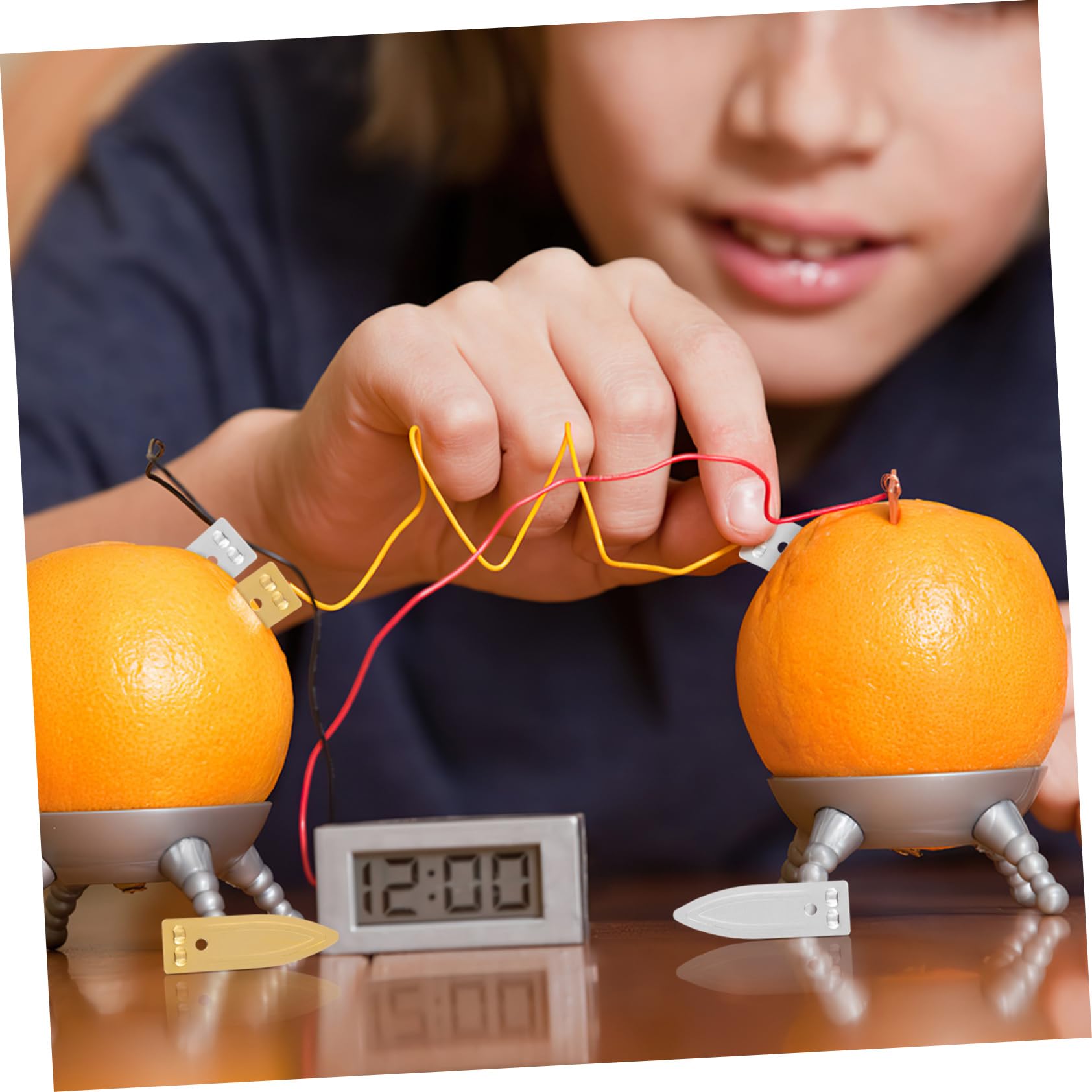 Kit Esperimento Batteria Alla Frutta - 15 Fogli Di Rame E 15 Di Zinco, Per Elettrodi, Didattica Scientifica - Foto 8