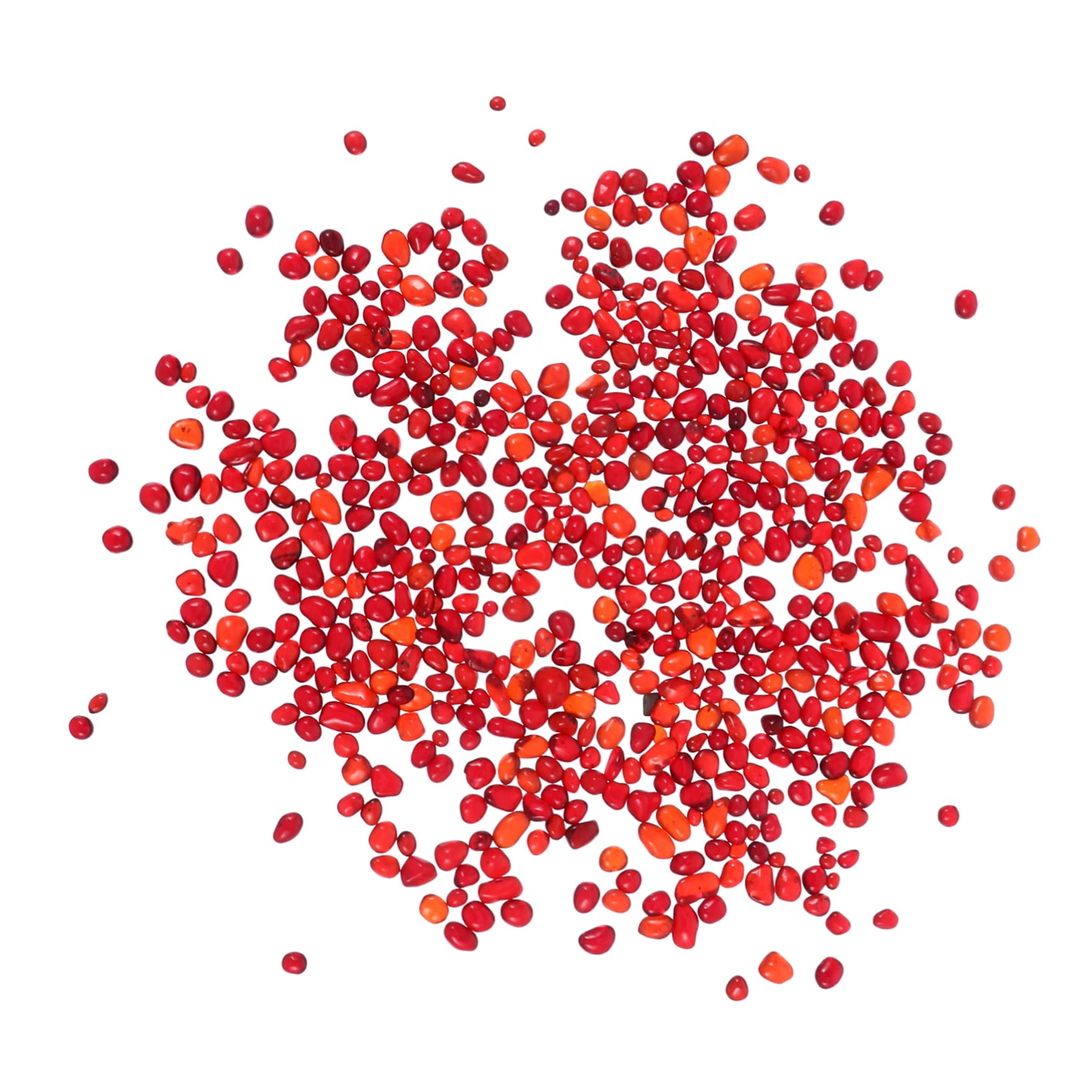 HANABASS 1Pack Colored Glass Pebbles for Aquarium Decoration Smooth Polished Stones for Fish Tank Floor for Art Projects and Jewelry Display