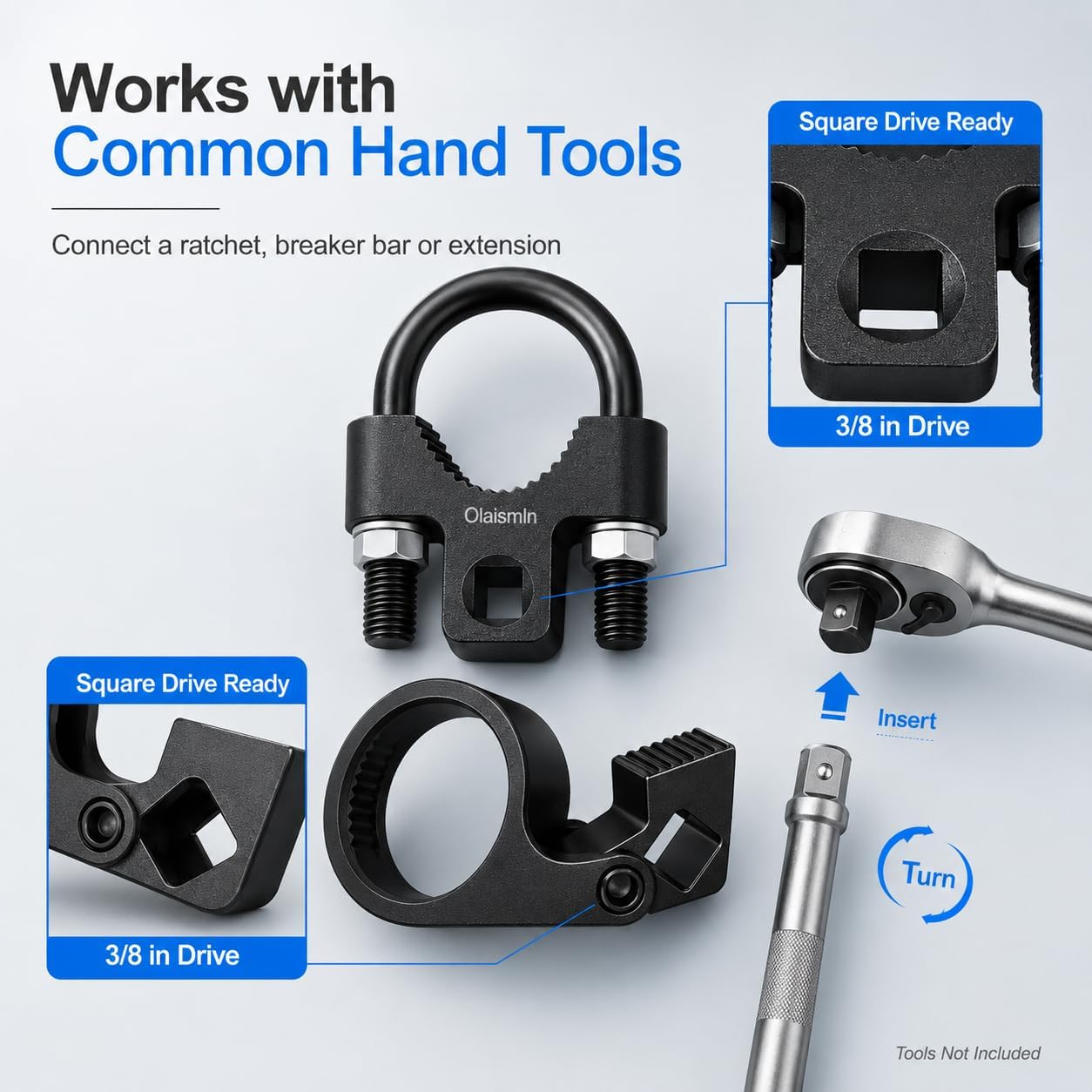 Olaismln Inner Tie Rod Removal Tool Kit, 3/8" & 1/2" Drive, 27-44mm