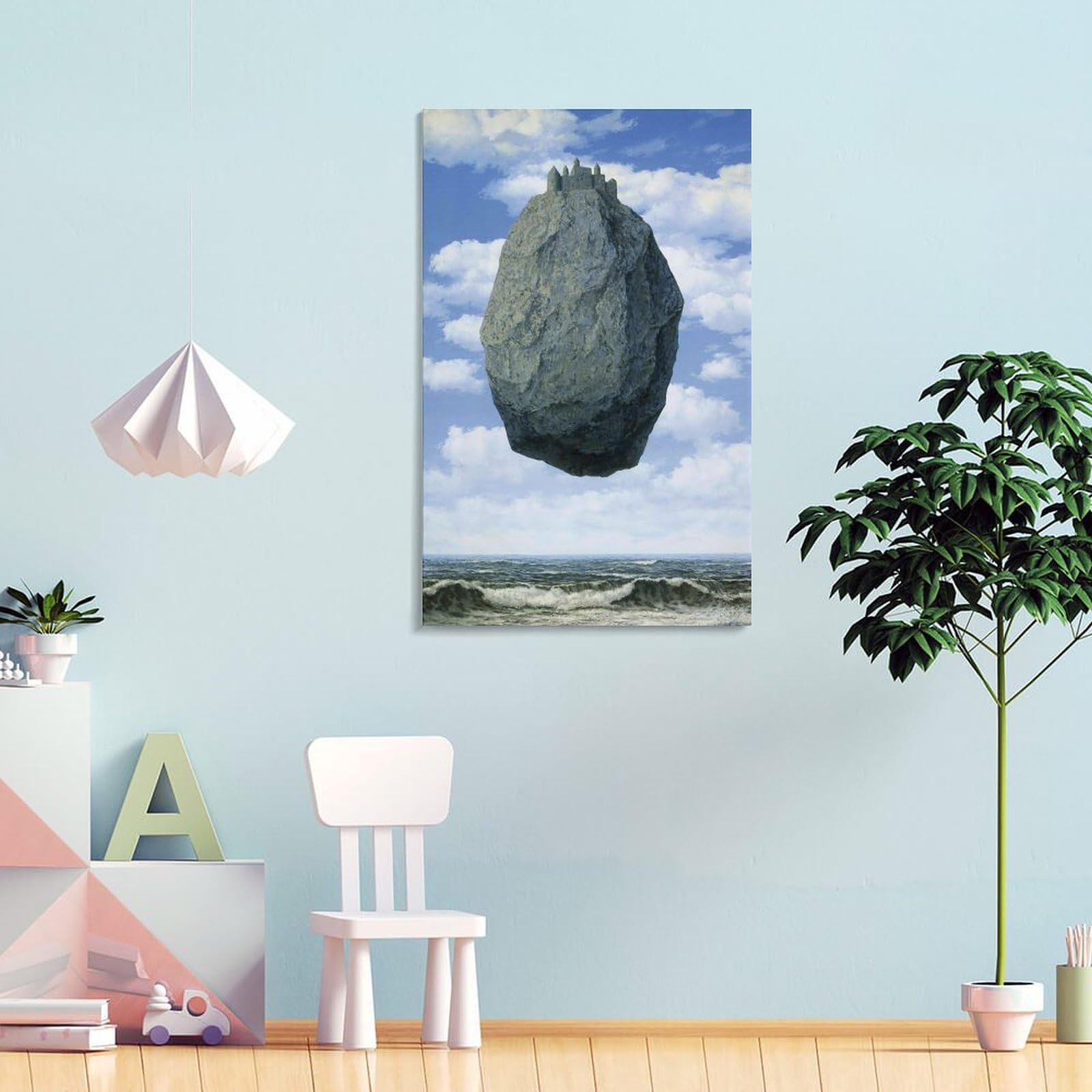 Amazon.co.jp: Rene Magritteルネ・マグリット《ピレネーの城