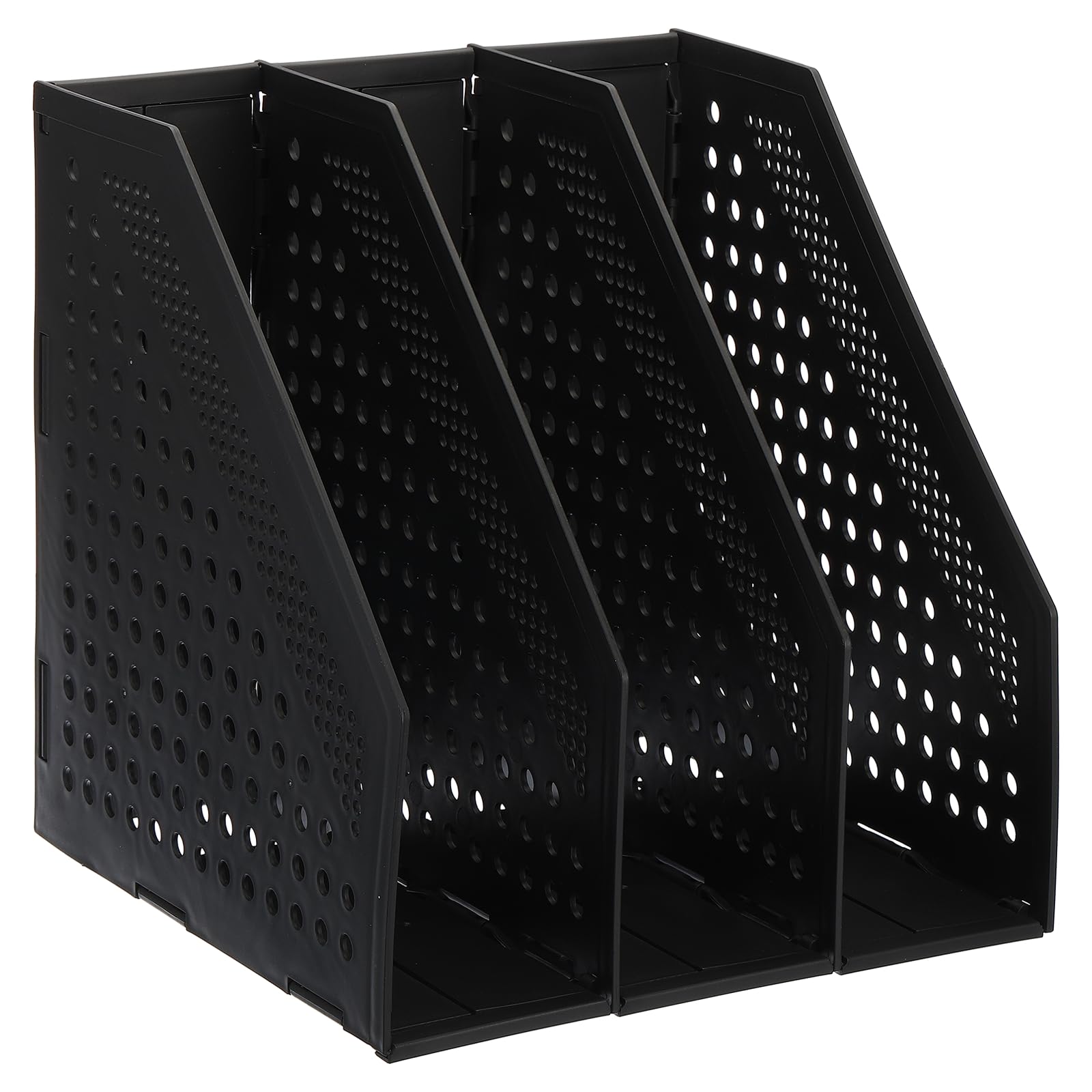 Collapsable Folder Program PATIKIL Collapsible Magazine File Holder, 3 Vertical Compartment Sturdy ...