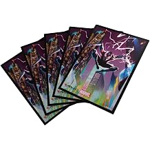 Gamegenic Magic The Gathering Marvels Spider-Man Premium Art Sleeves - Spider-Man Miles Morales - 105 Matte Textured Card Sleeves with Full-Color Artwork, Tournament-Ready & Plastic-Free Packaging