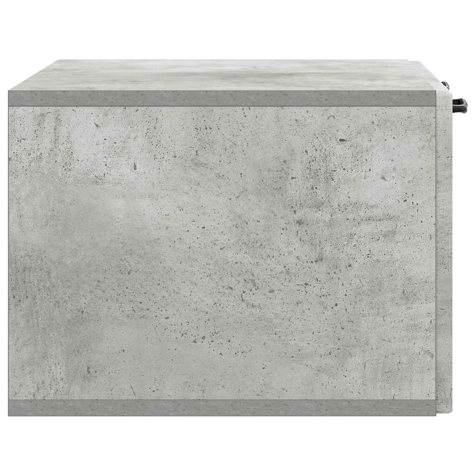 Wandmontierter TV-Schrank Betongrau 59,5 x 41 x 30 cm, Entertainment-Center mit Regalen und Fächern für Medienplayer und Konsolen, platzsparendes Design für Wohnzimmer, robuste