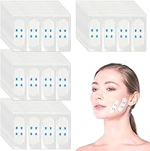 160pcs Ruban Lifting Visage, Patchs Lifting Cou Invisibles Ruban Raffermissant Instantané Cou Contour Visage Bandes Adhésives Étanches Raffermissement pour Double Menton Joues Peau Relâchée
