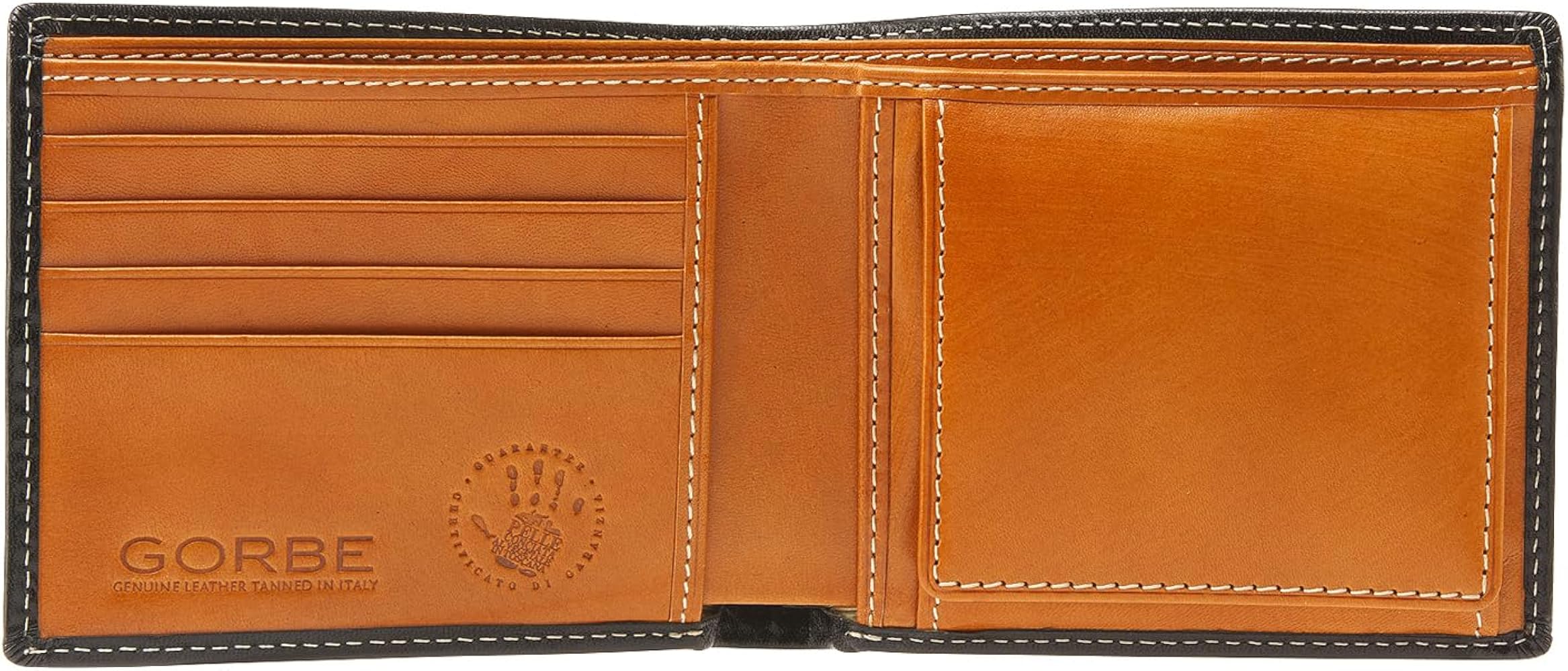 Amazon.com: GORBE Wallet Men's Italian Leather Bi-Fold Wallet