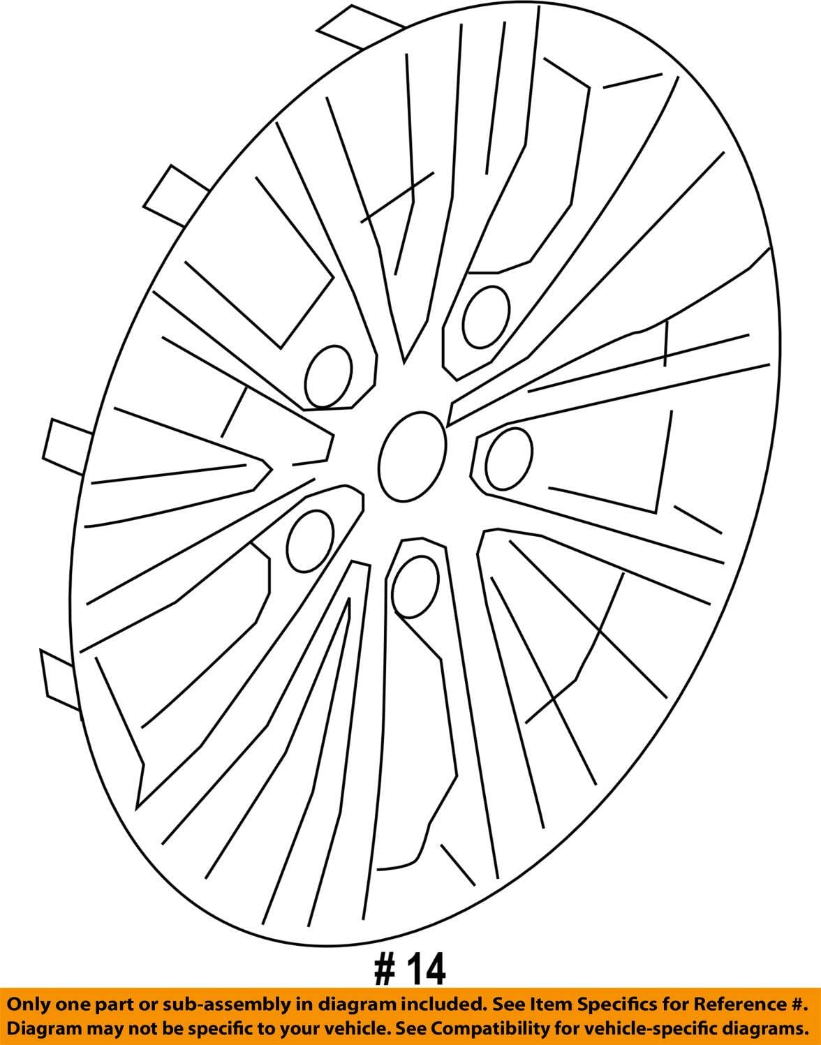 Genuine Honda (44733-TR3-A00) 15" Wheel Cover
