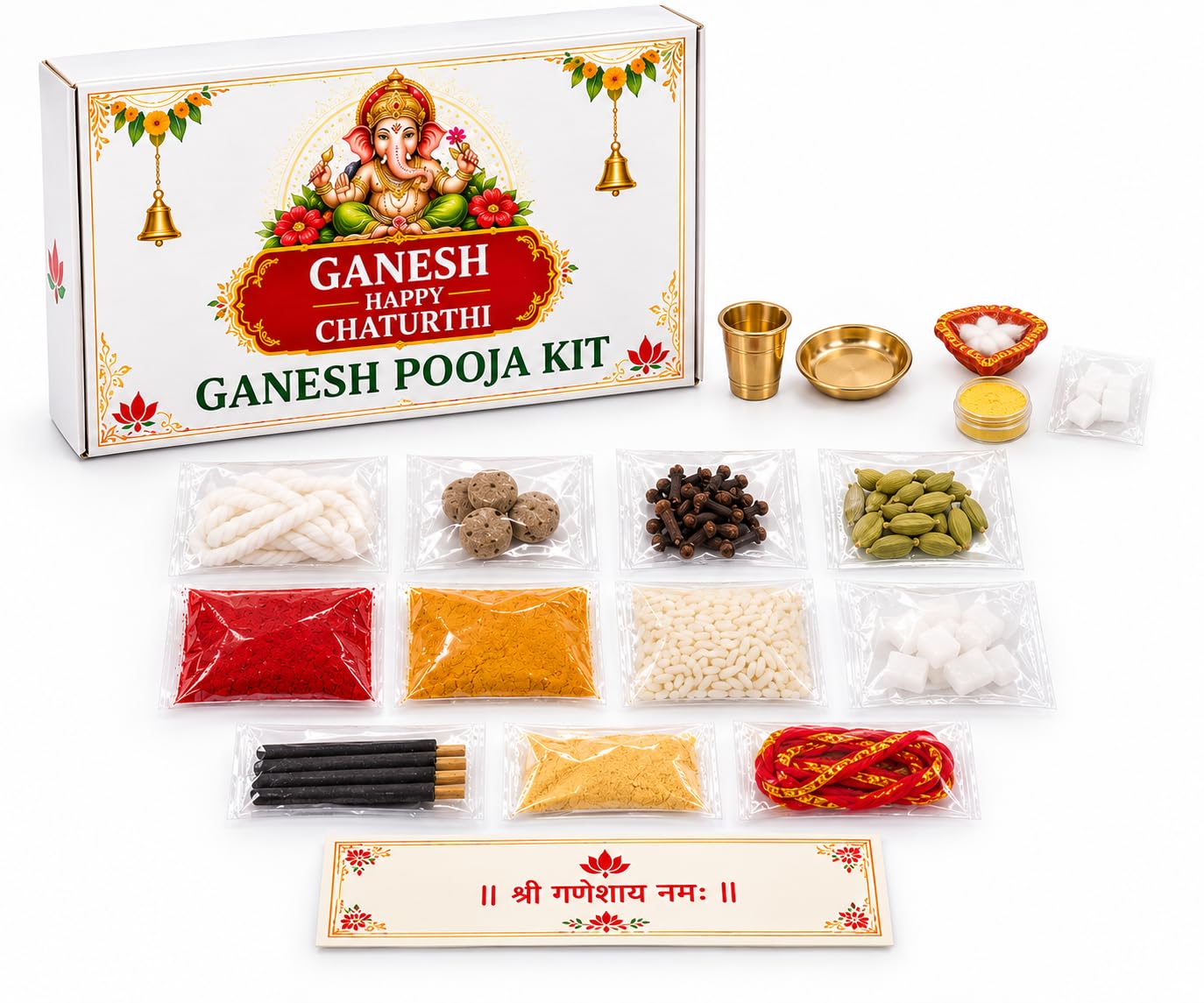 Ganesh Chaturthi Pooja Kit Puja Samagri Essentials
