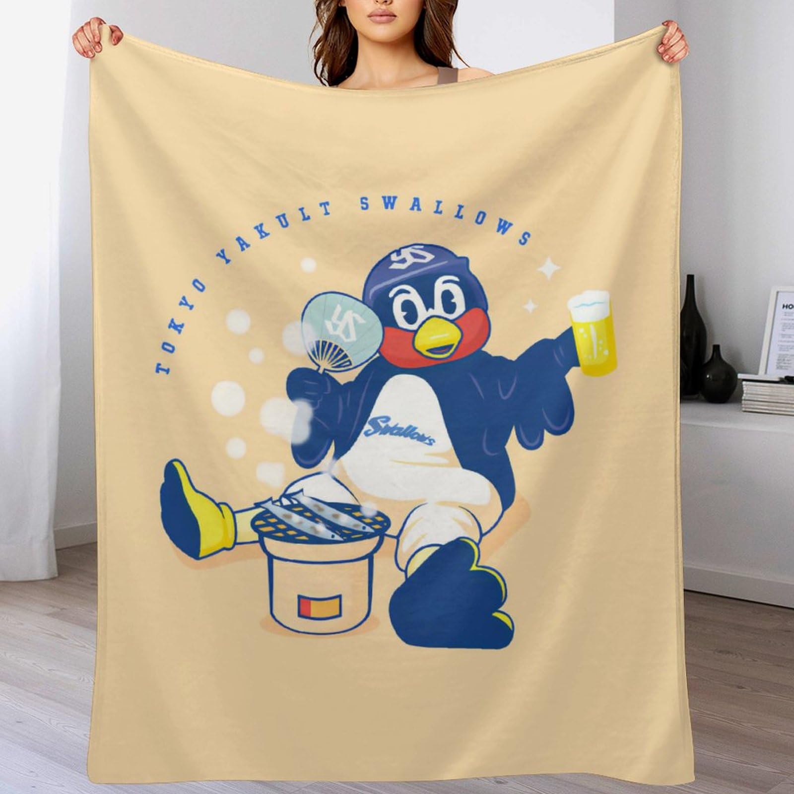 ヤクルト つば九郎　ブランケット Amazon｜東京ヤクルトスワローズつば 九郎 ブランケット blanket