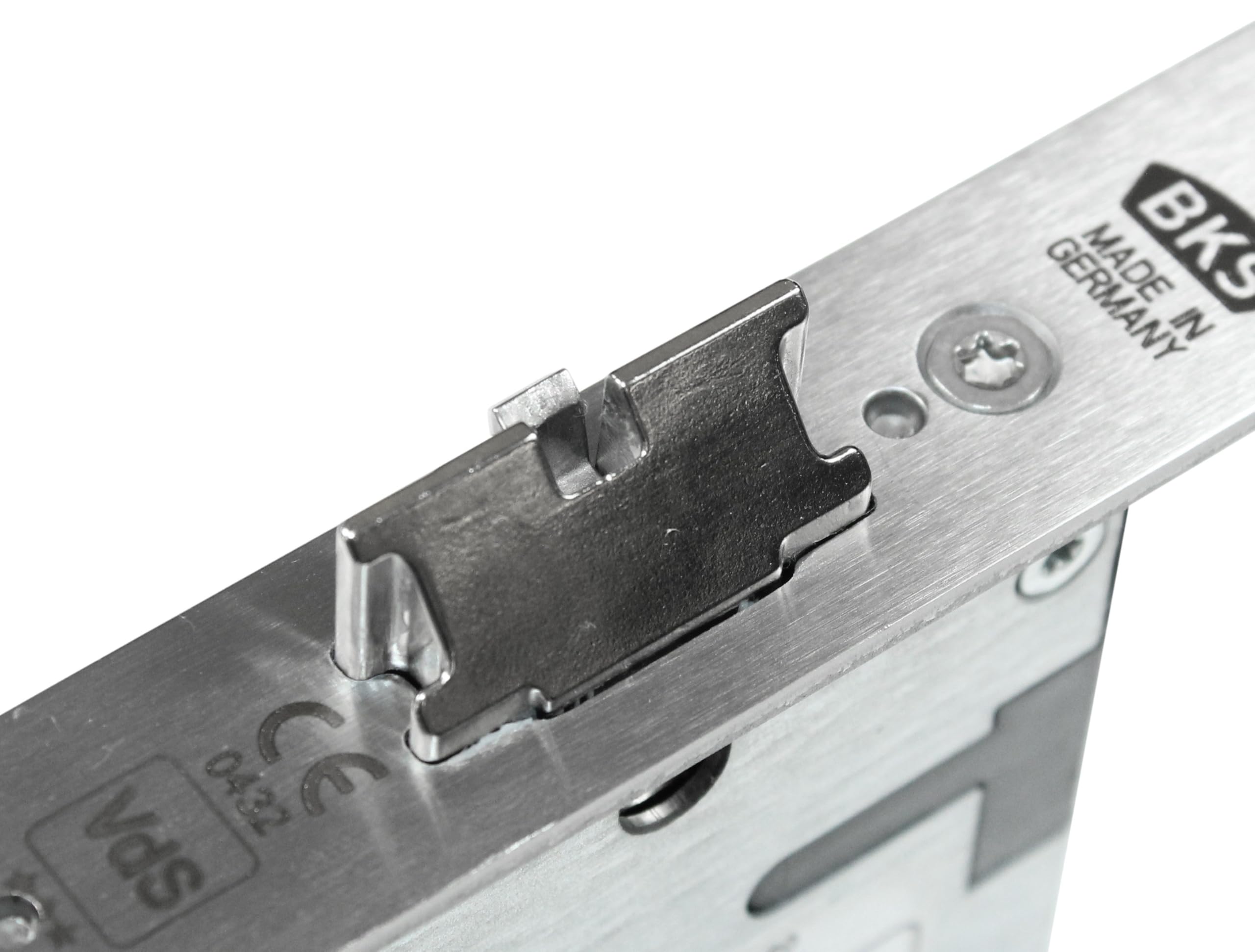 BKS Automatik FH Türschloss Panikschloss B-21660-10-L-8, Funktion E (Wechselfunktion), Dornmaß 65mm, Entfernung: 72mm, Stulp: 24x235x3mm, DIN Links/Rechts umstellbar (Dornmass: 65mm)