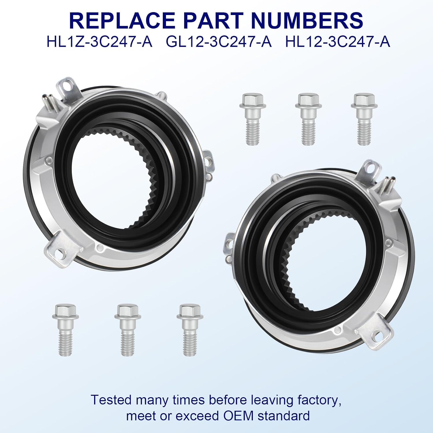 ZNB 2PCS HL1Z-3C247-A 4WD Auto Locking Hub Actuator Compatible with Ford F150 2015-2020 Expedition 2016-2020 Lincoln Navigator 2016-2020, 4Wheel Drive 4x4 Locking Actuator Replace GL1Z-3C247-A