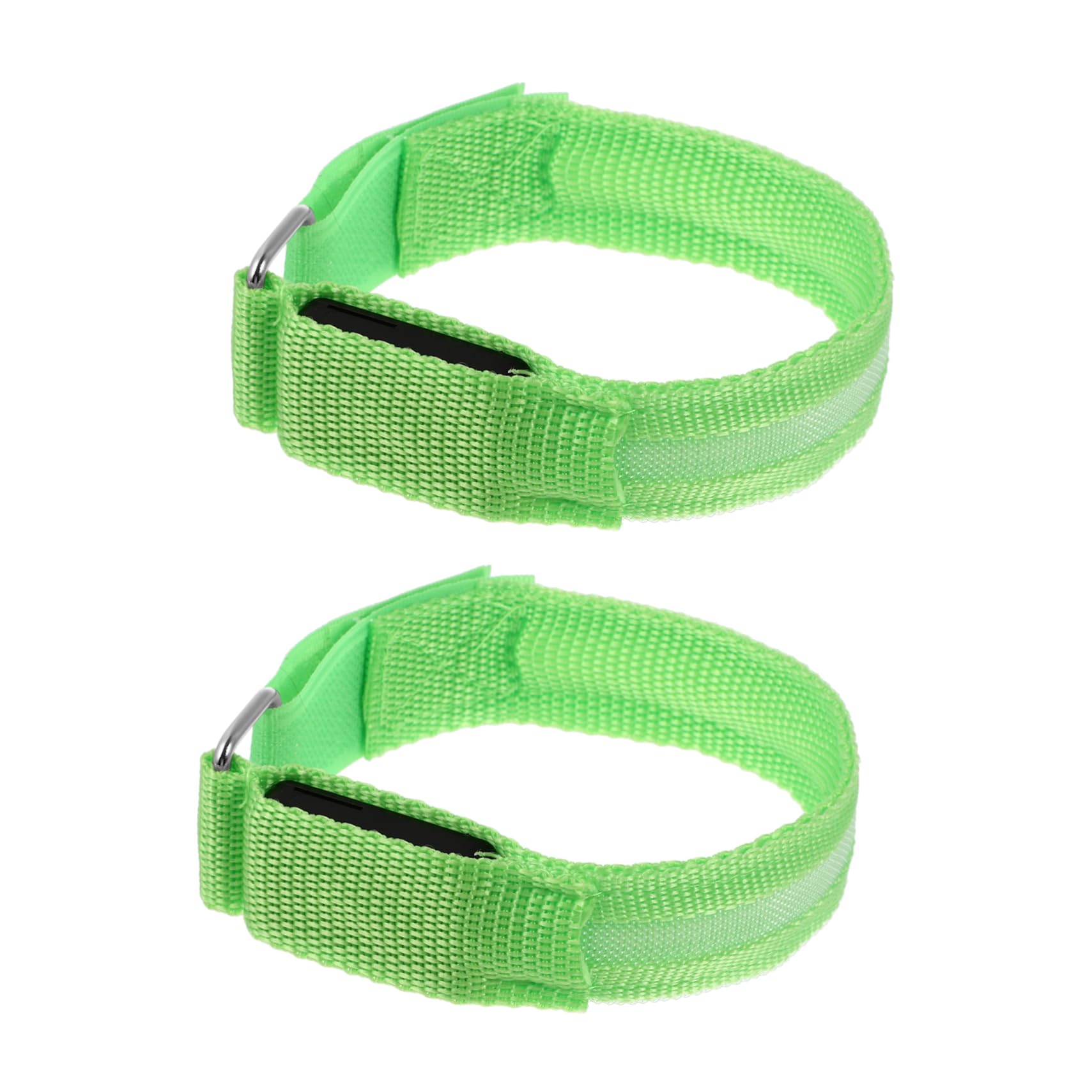 BESTonZON 2 Set Bracciali LED Luminosi per Corsa Notturna Fasce Ricaricabili Riflettenti per Sport Accessori Sicurezza per Jogging 2 Pezzi * 2