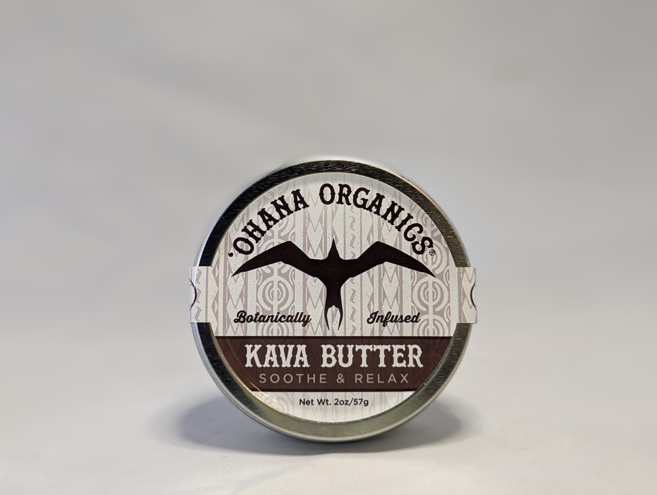 Ohana Organics Kava Butter, Soothing Muscle Relief Cream with Shea Butter, 2 oz tin