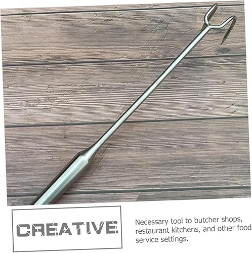 Miniatura 6 de Housoutil Gancho de carne estofada para hamburguesas para parrilla, ganchos para herramientas, gancho para aleta de carne, ablandador de pollo,