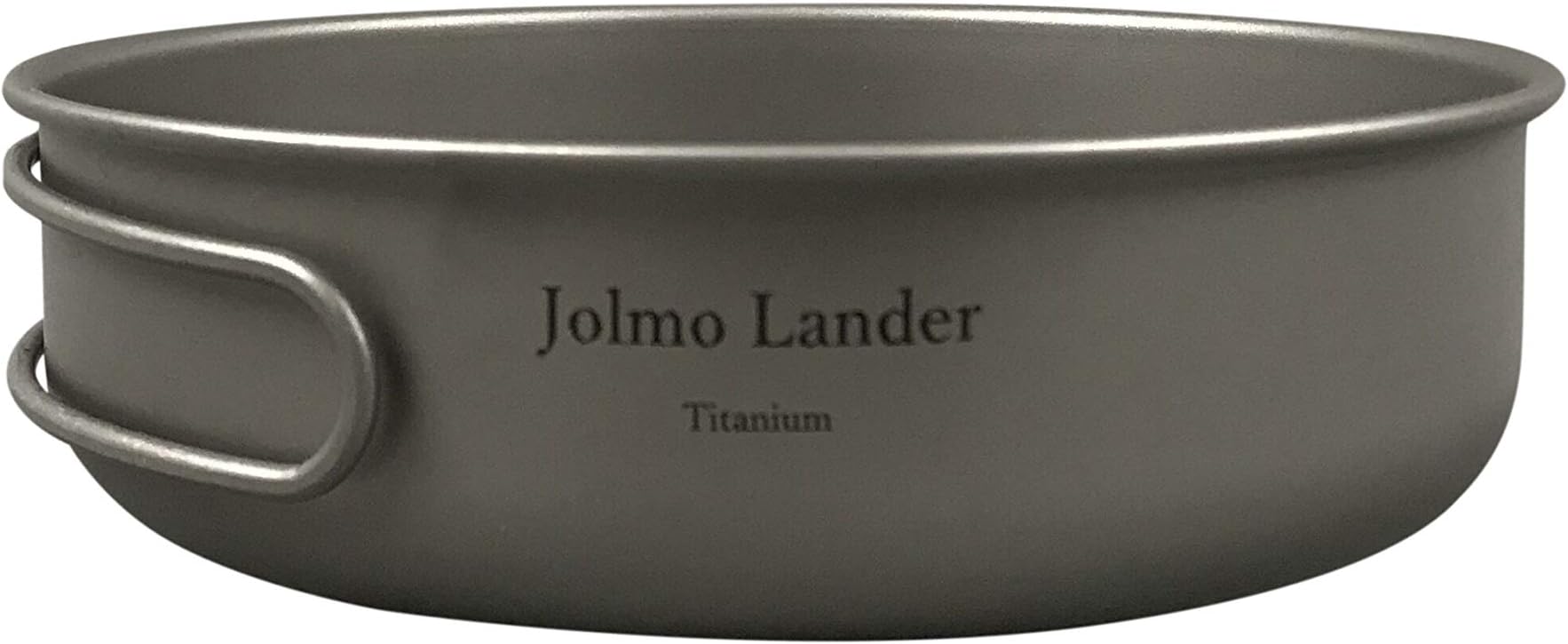 Jolmo Lander Titanium Fry Pan Outdoor Titanium Cookware Camping Frypan with Folding Handle D175mm