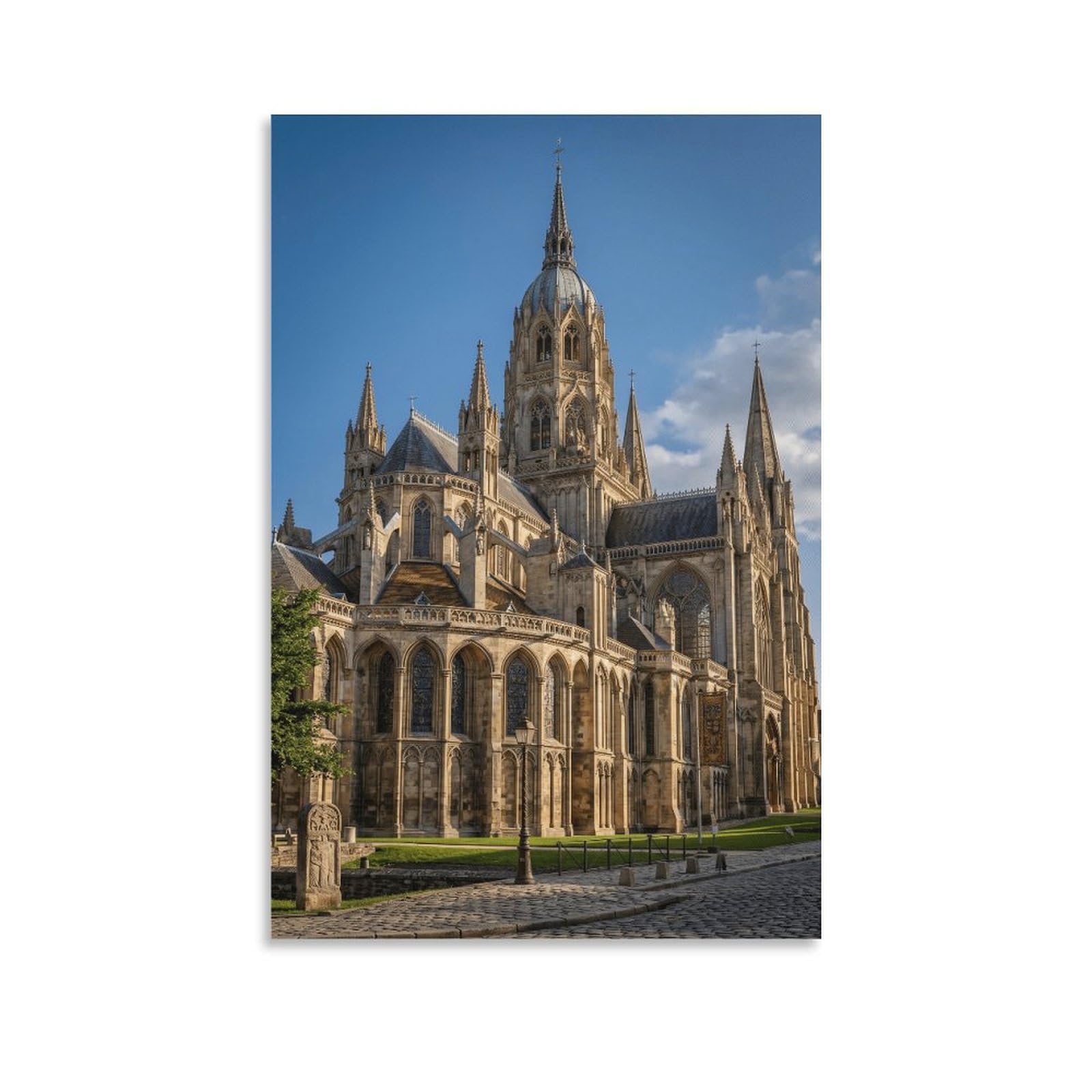 XPASHIQWC French Gothic Cathedral Poster Artwork Giclee Canvas Prints Modern Canvas Wall Art Picture Wall Hanging for Home Decorations 12x18inch(30x45cm)
