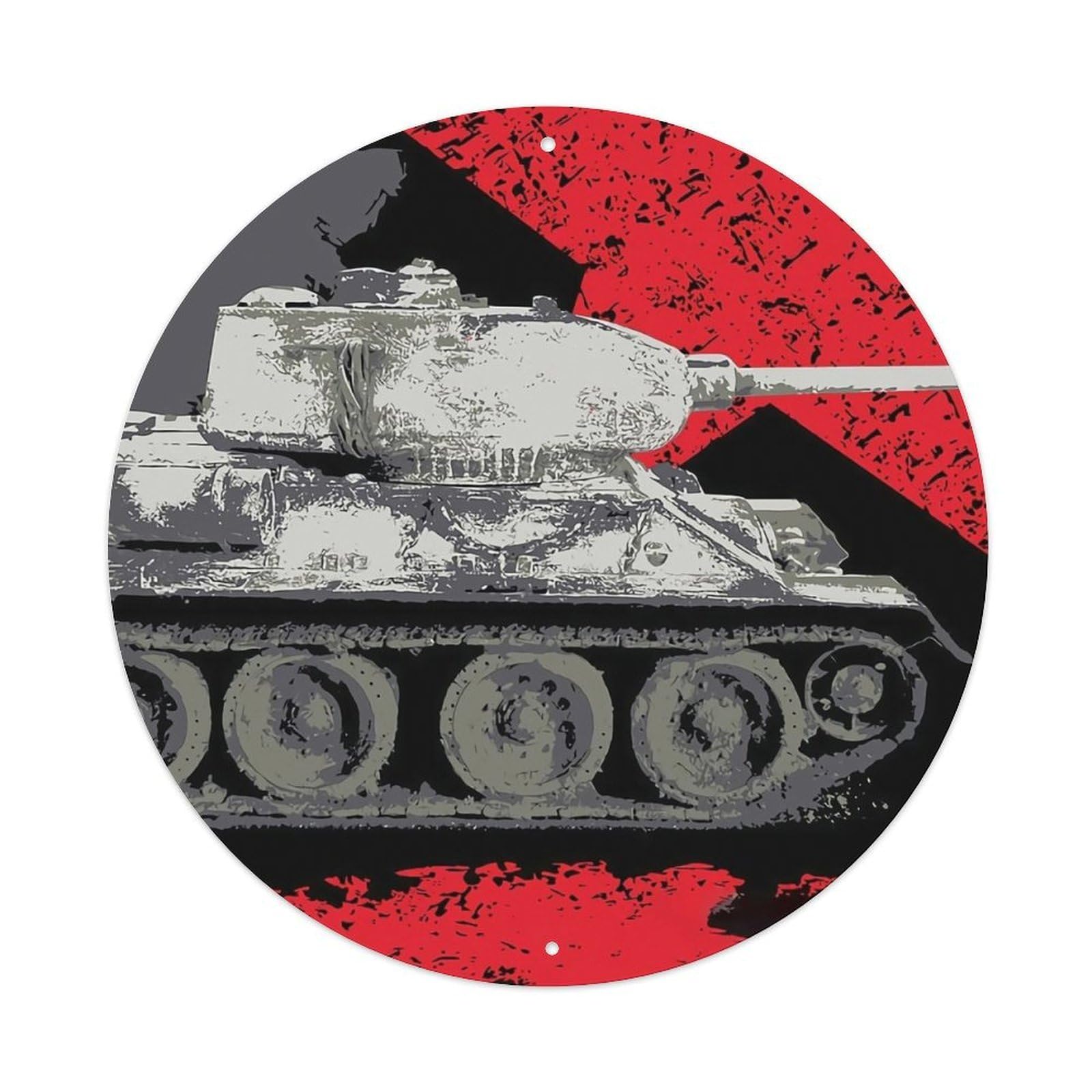 Soviet WWII Military T-34 Medium Tank Vintage Metal Tin Sign