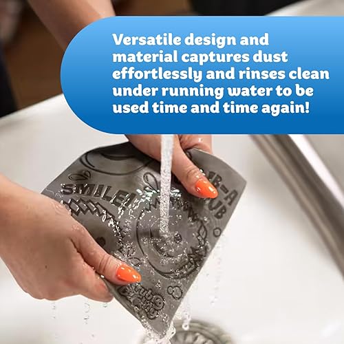 Miniatura 4 de Scrub Daddy Damp Duster Towel - Durable Sponge-Like Dust Cleaner for Multisurface Dusting, Picking Up Pet Hair, Dirt & Grime of All Kinds