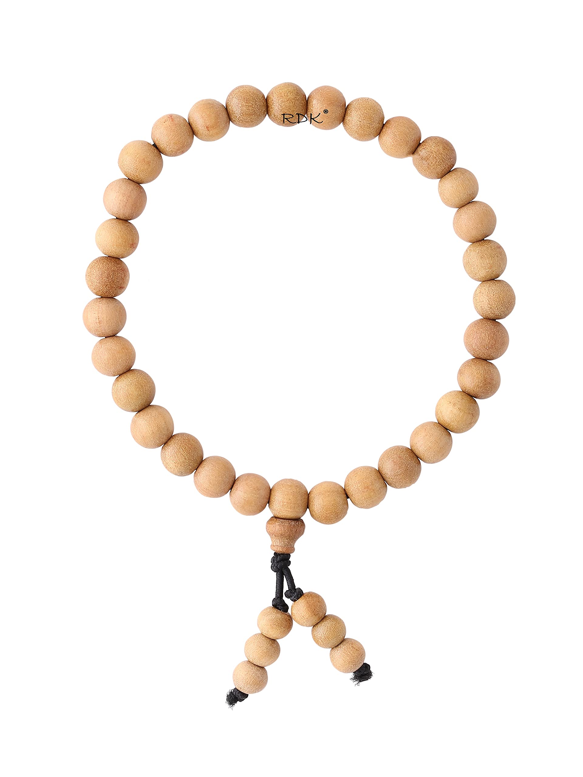 RDK Handcrafted Unisex Sandalwood Charm Bracelet Safed Chandan Stretchable Wristband for Meditation Pooja Chanting Wearing Jewelry Prayer Beads (8 mm, Beige) (B085HLL7R5) Amazon Price History, Amazon Price Tracker