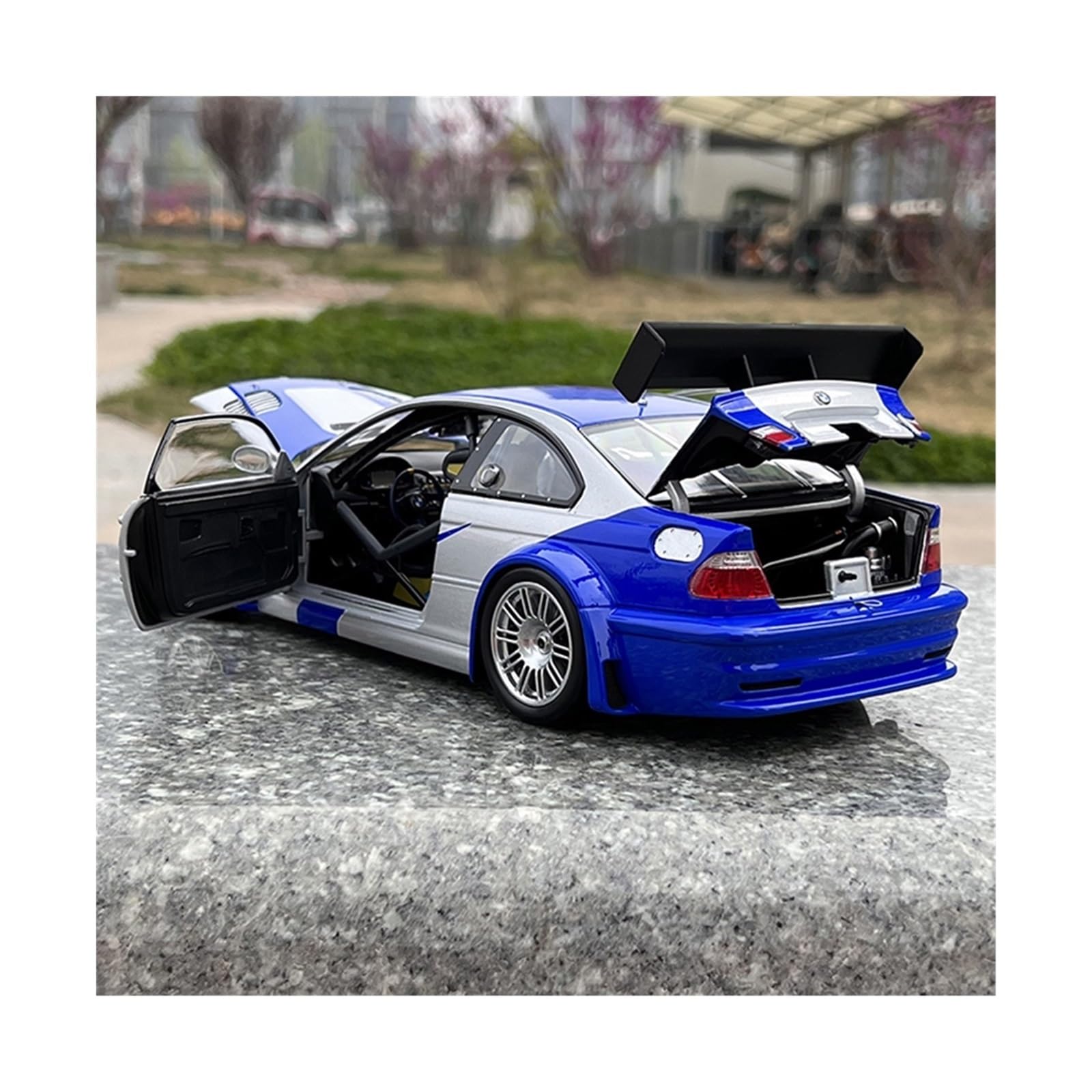 M3 GTR E46 Sports Car Simulation Alloy Car Model for:Die-cast 1:18
