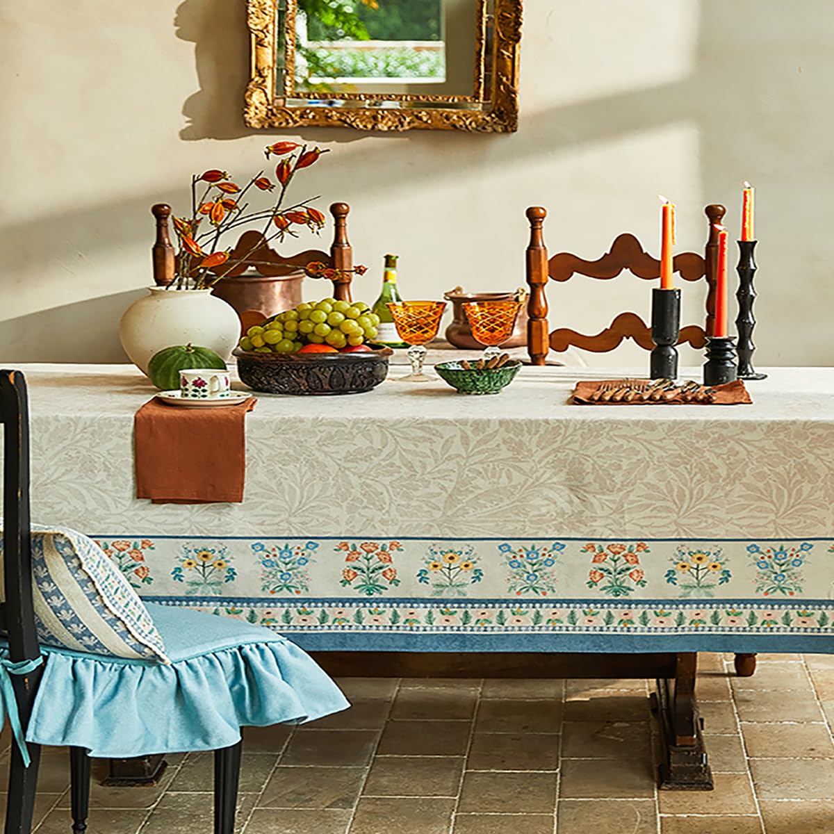 Amazon｜SXYITEテーブルクロス 撥水 一枚 北欧 レトロ table