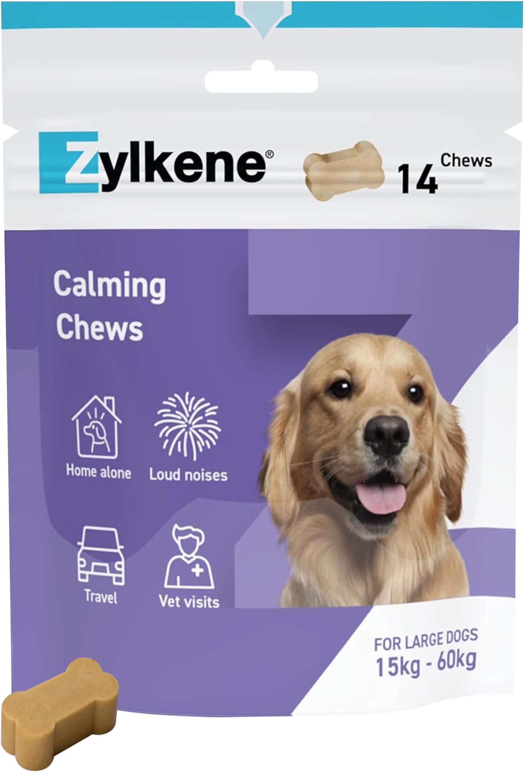 Zylkene Calming Chews for Large Dogs (30 to 60kg) | Promotes Relaxation | Hel...