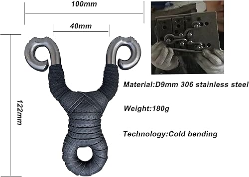 Miniatura 4 de Tirachinas para adultos de acero inoxidable para caza, tiro táctico profesional para disparar