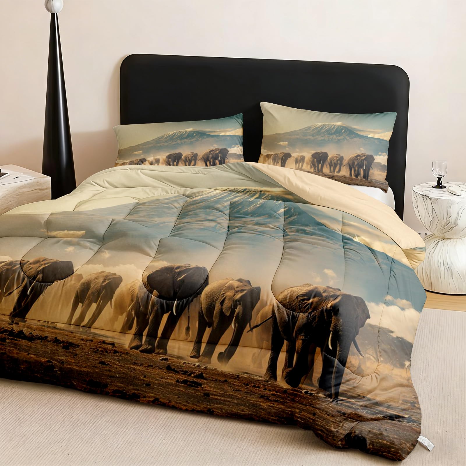 Generisch Elefant Bettdecke ohne Bezug 135x200 Sommerdecke Leicht