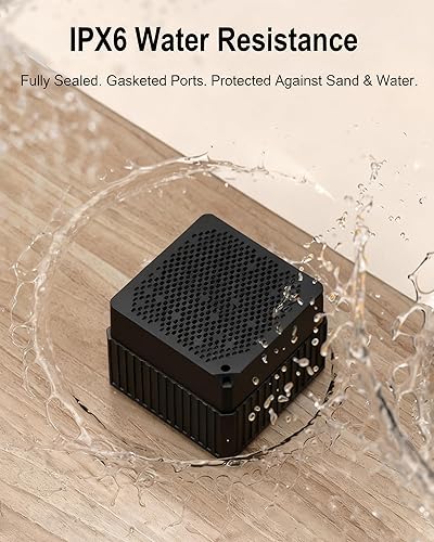 Miniatura 7 de Altavoces Bluetooth portátiles, IPX6 impermeable inalámbrico para exteriores pequeño altavoz con 24 horas de reproducción, graves estéreo HD,