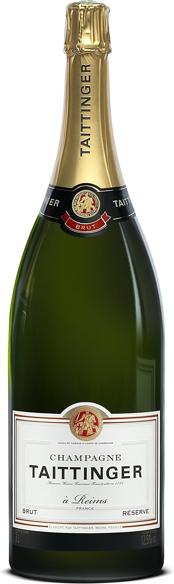 Taittinger Brut Réserve Non Vintage Champagne Methuselah 6 Litre