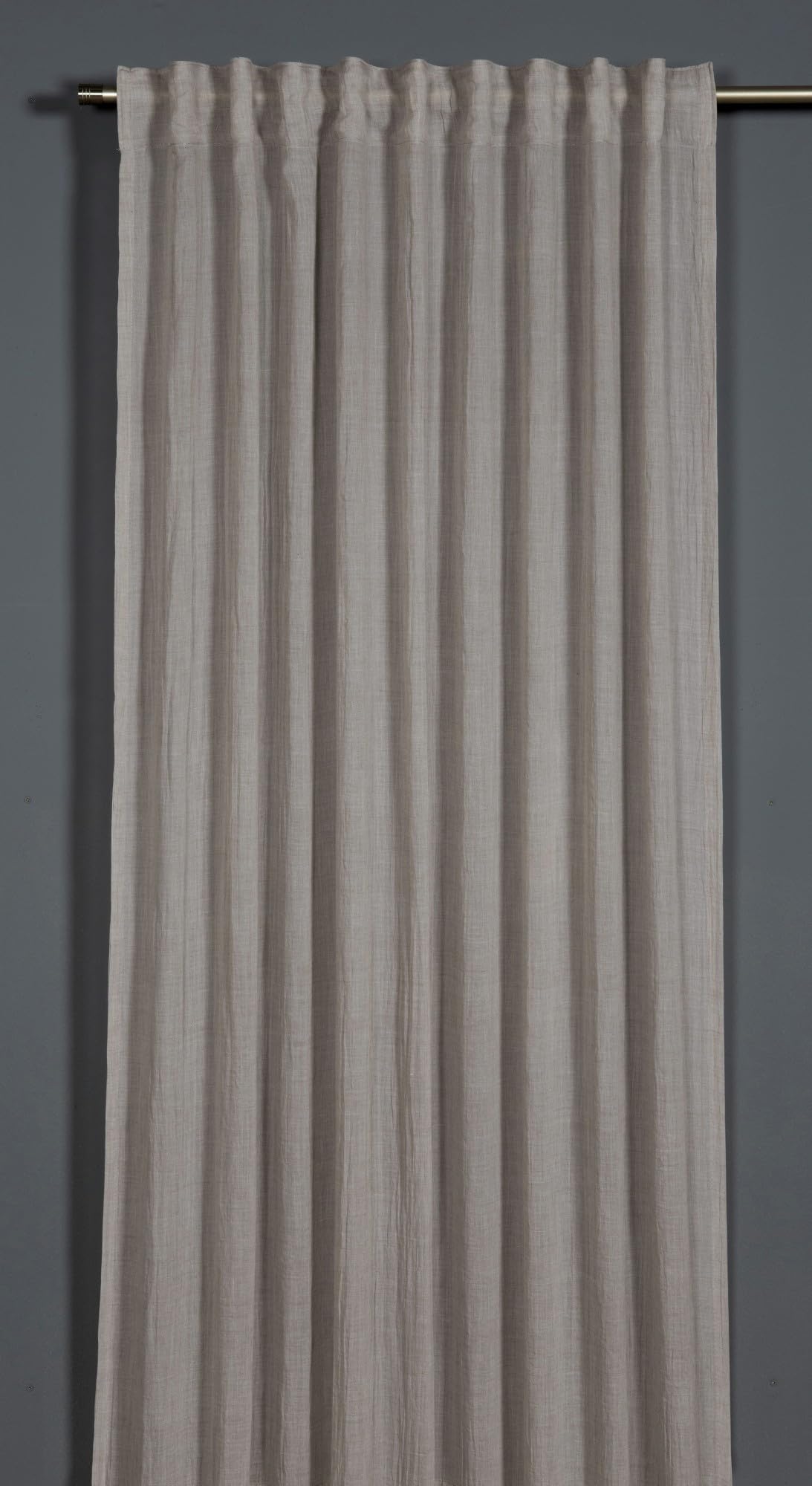 Rideaux translucides et opaques Sehlbach gris argenté 135x245