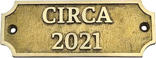 Custom Brass Oval Name Plaque, Personalized Engraved Brass Door & Wall Sign, Antique Finish Name Plate for Home, Office, House, Business, Address Display & Custom Decor