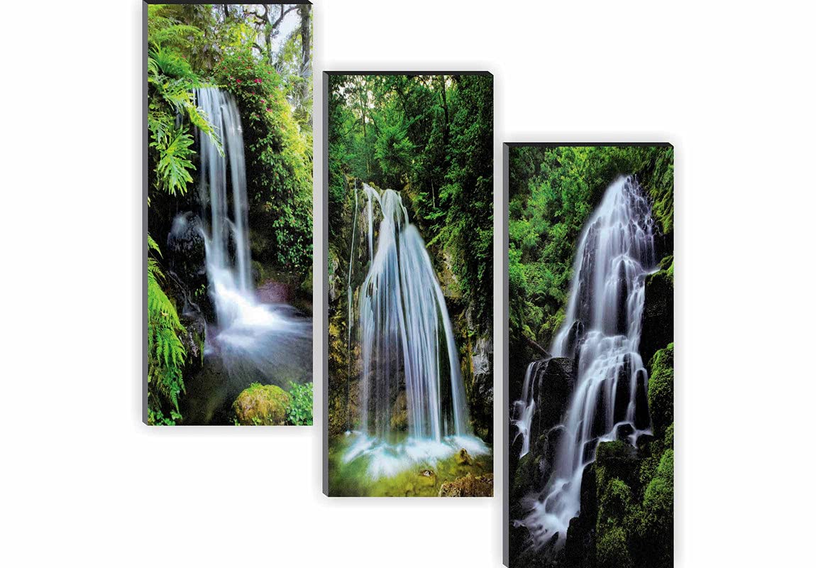 SAF paintings Waterfall 6MM MDF Framed Set of 3 Digital Reprint 15 inch x 18 inch Painting SANFJ31 SANFJ31 (B07P9PDBV4) Amazon Price History, Amazon Price Tracker