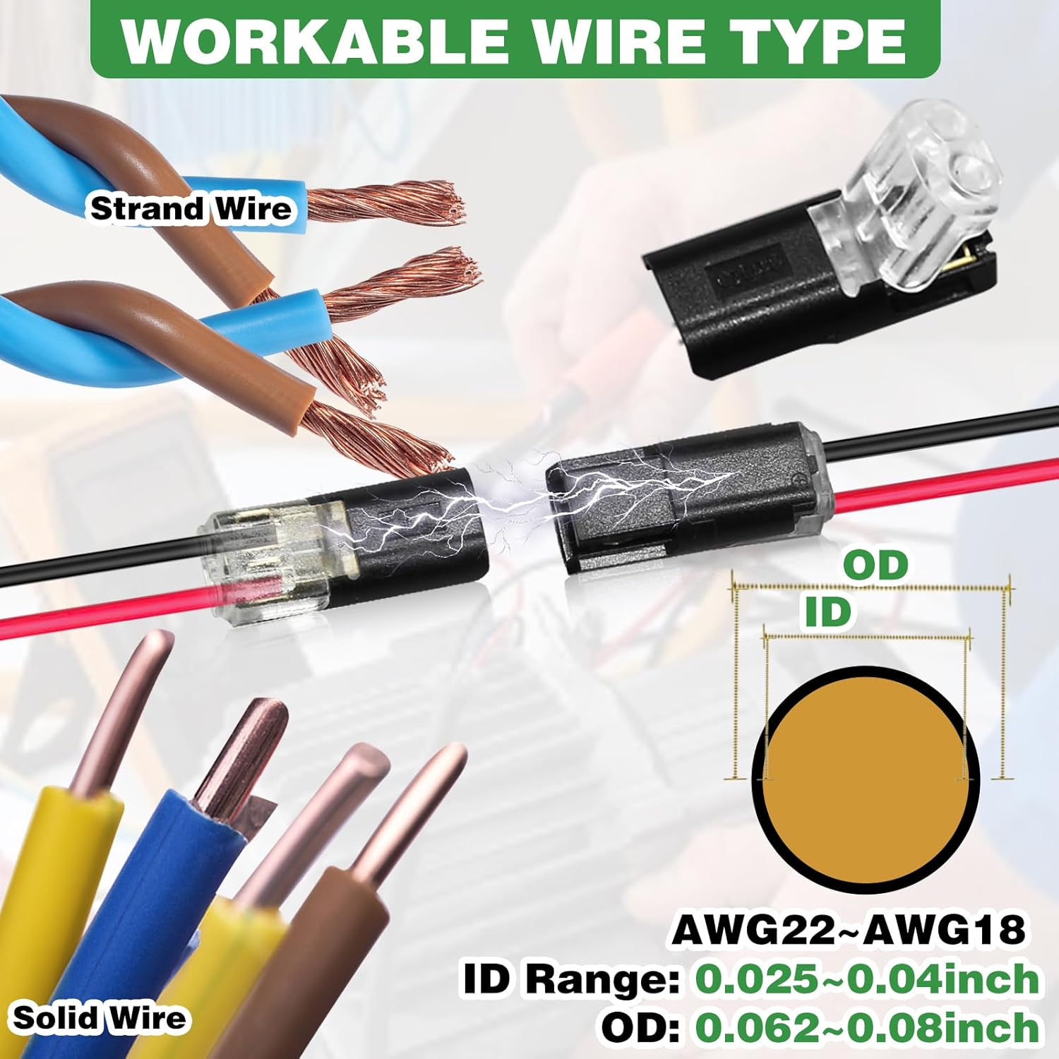 30Pcs Double-Wire Plug-in Connector Led Light Strip Connectors 2 Pin, Led Strip Lights Connectors Low Voltage Wire Connector with Locking Buckle, Fast Connect Plugs Led Connectors for Strip Lights