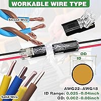 Vista 5 de Conector enchufable de doble cable, 40 unidades, conectores de tira de luz LED con hebilla de bloqueo, conectores de tira de luces LED, conector