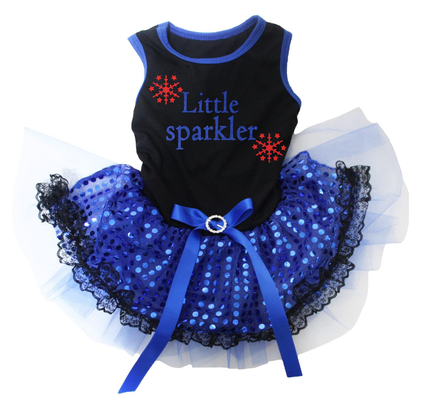 Robe pour chiot en dentelle noire et bleue vêtement de cérémonie XXXL