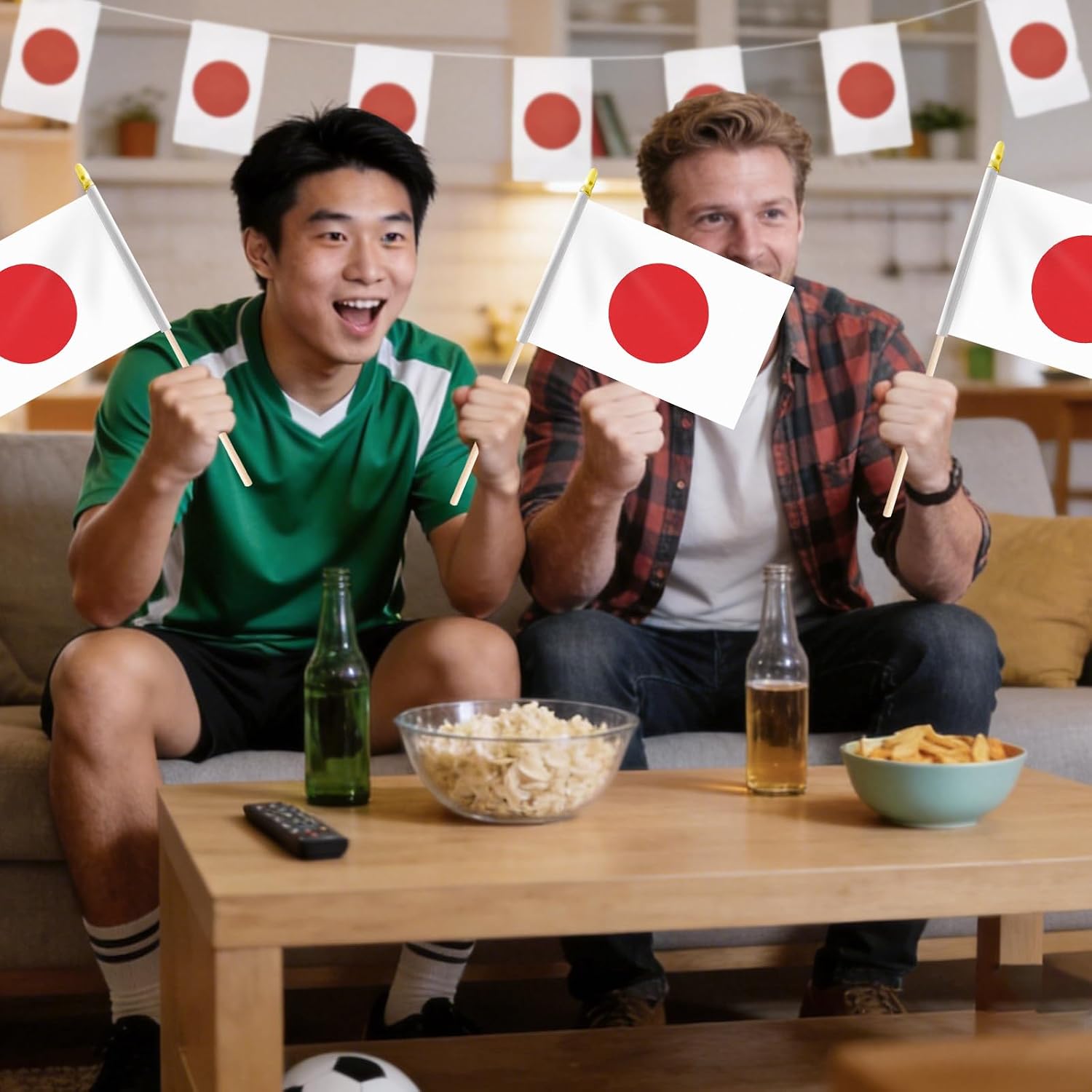 Pack of 20, Handheld Japanese Flags 5x8 Inch – Small Japan Country Flag on Wooden Sticks with Gold Spear Top, Mini JP National Flag for Independence Day, Parades, Patriotic Decorations image 4