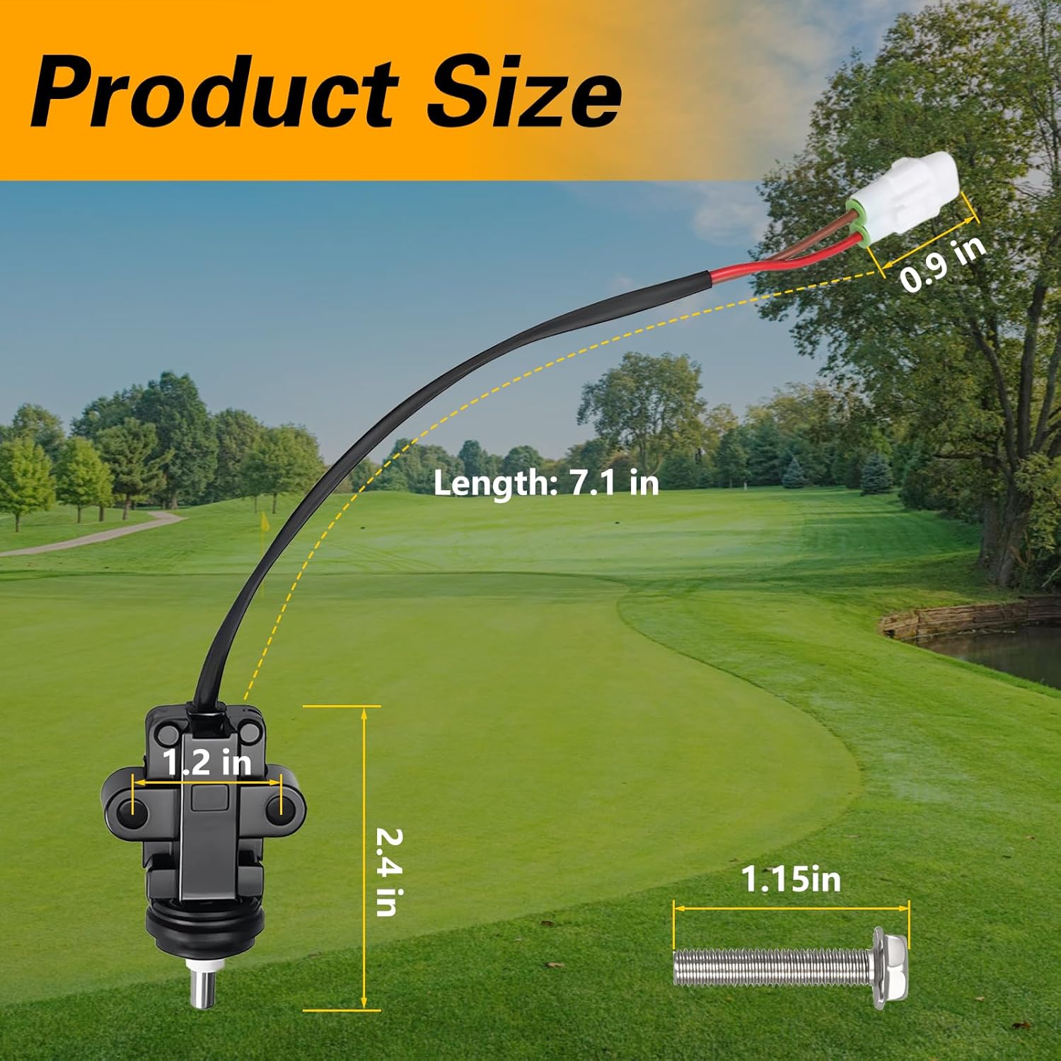 Golf Cart Stop Switch Accelerator Micro Stop Switch Compatible with Yamaha G14 G16 G19 G20 G21 G22 G29 Gas & Electric Models Replace#JF7-82817-20