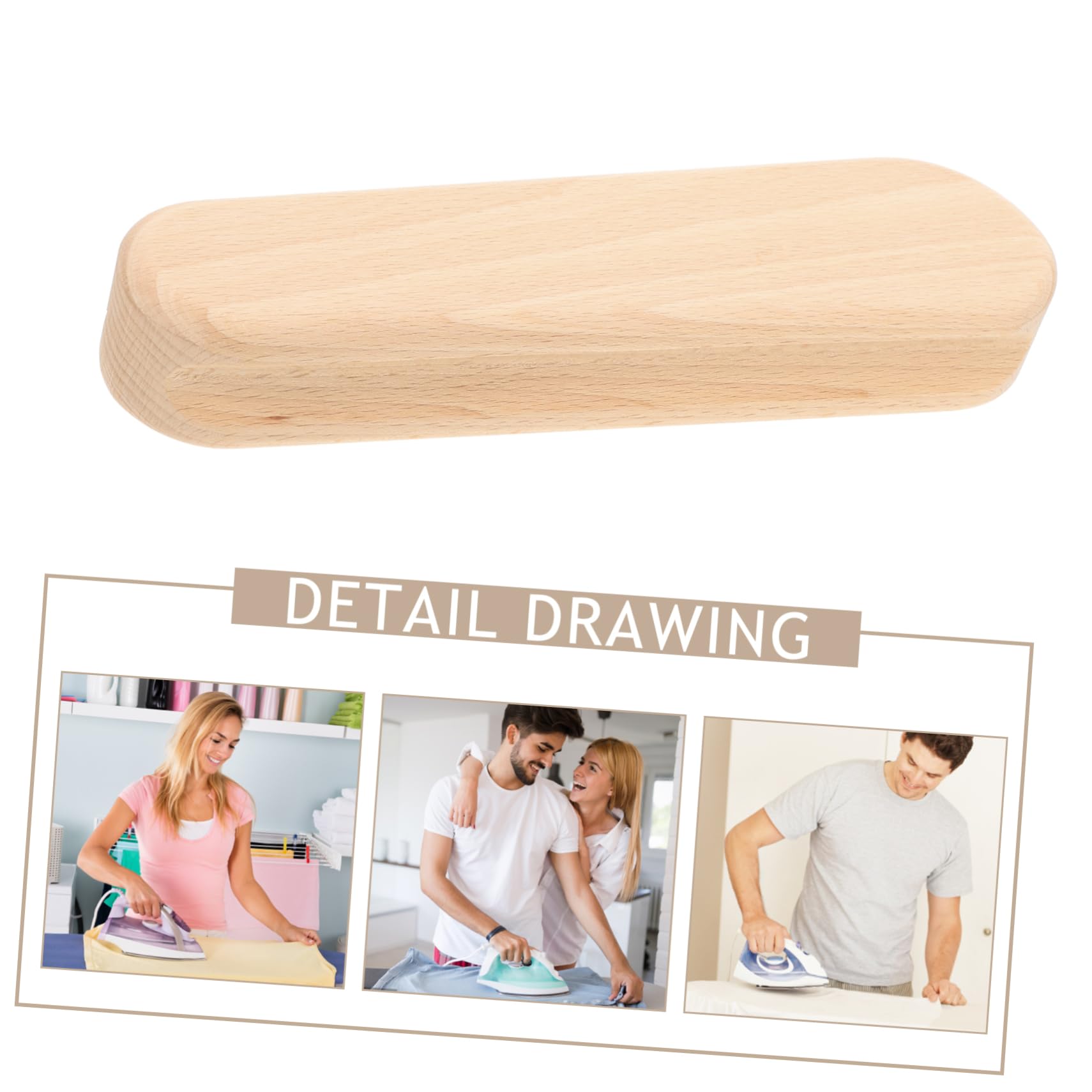 Beatifufu Multi-Functional Wooden Seam Presser Tool for Quilting Sewing Clapper for Flattening Seams