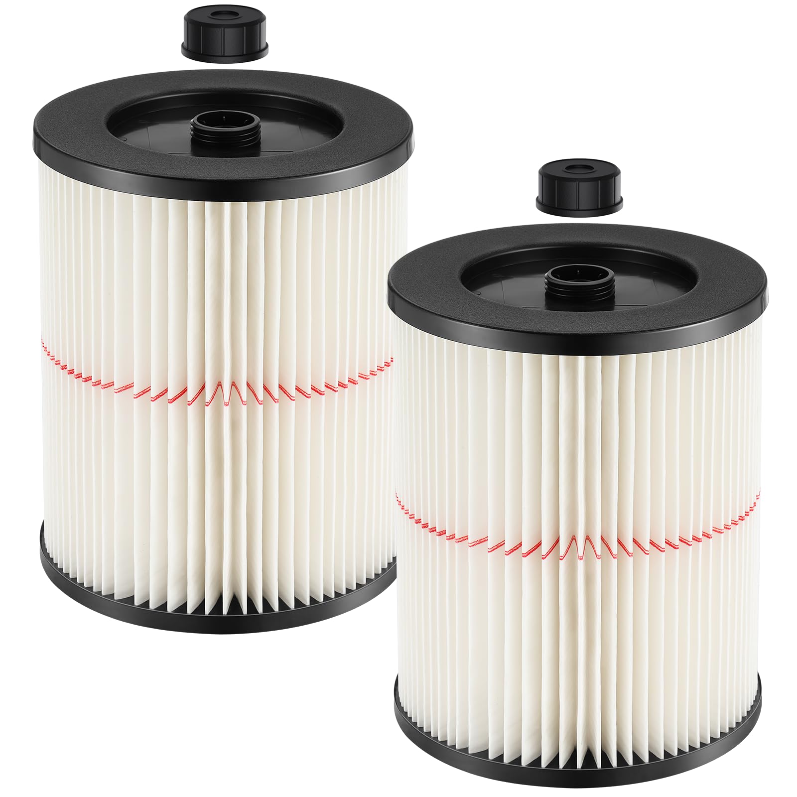 Photo 1 of 2 Pack 9-17816 Replacement Filter Compatible with Craftsman 9-17816 Wet/Dry Vacuum Cleaner Fit 5 gallon and Larger Vacuum Cleaner