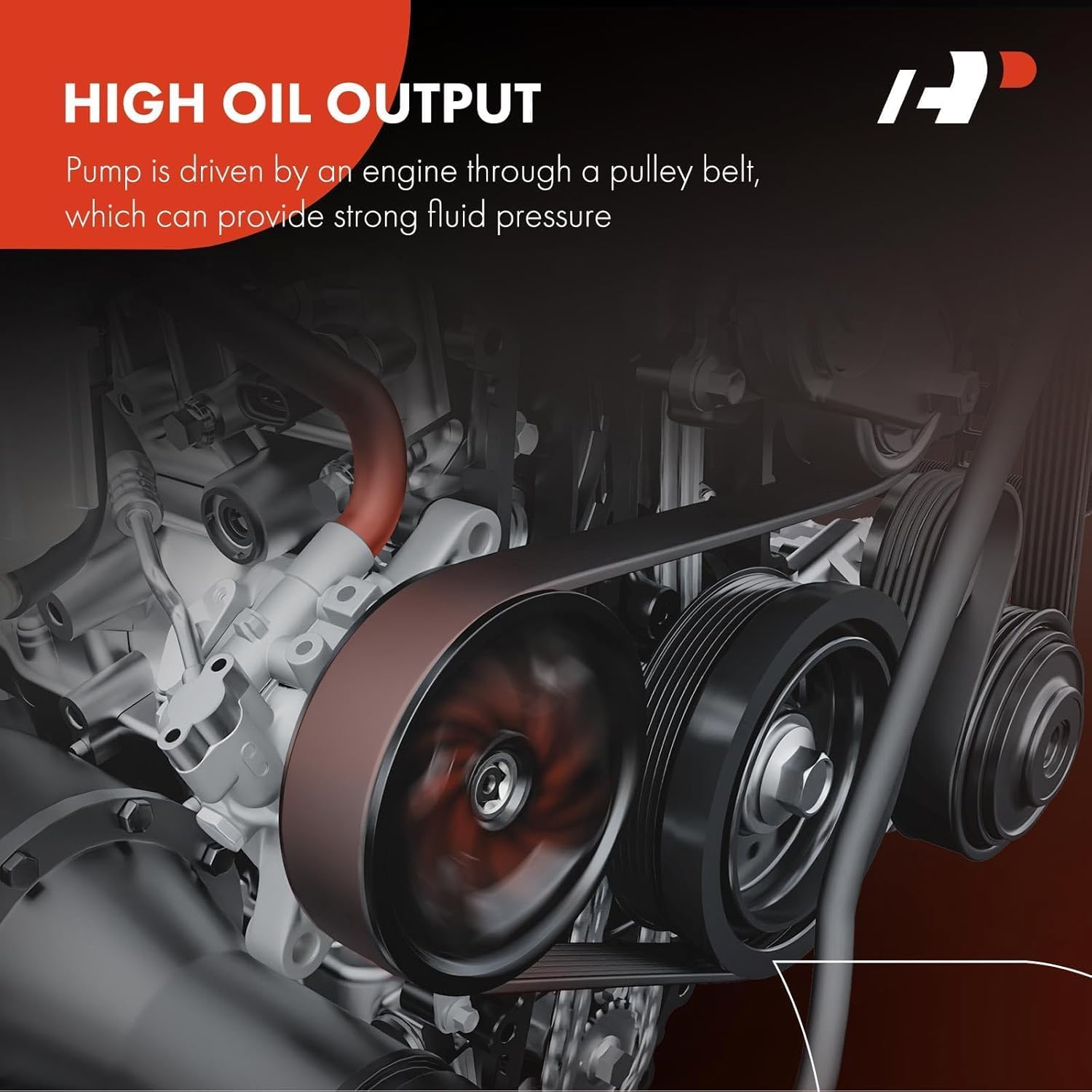 A-Premium Power Steering Pump with Pulley Compatible with Mitsubishi Montero Sport 1999-2004, 3.0L 3.5L