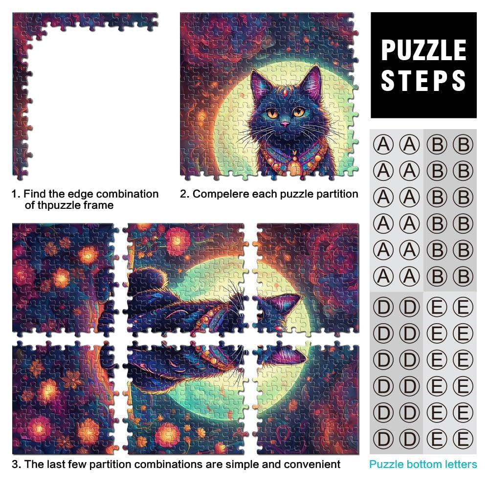 Die skurrile Katze Teenager 2000 Teile Puzzle Gehirnintelligenz-Herausforderung süchtig machendes Spielzeug für Heimdekoration 70x100cm