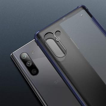 Microsonic Samsung Galaxy Note 10 için Kılıf Frosted Frame Siyah [Galaxy Note 10 ile Uyumlu Kılıf - Siyah]