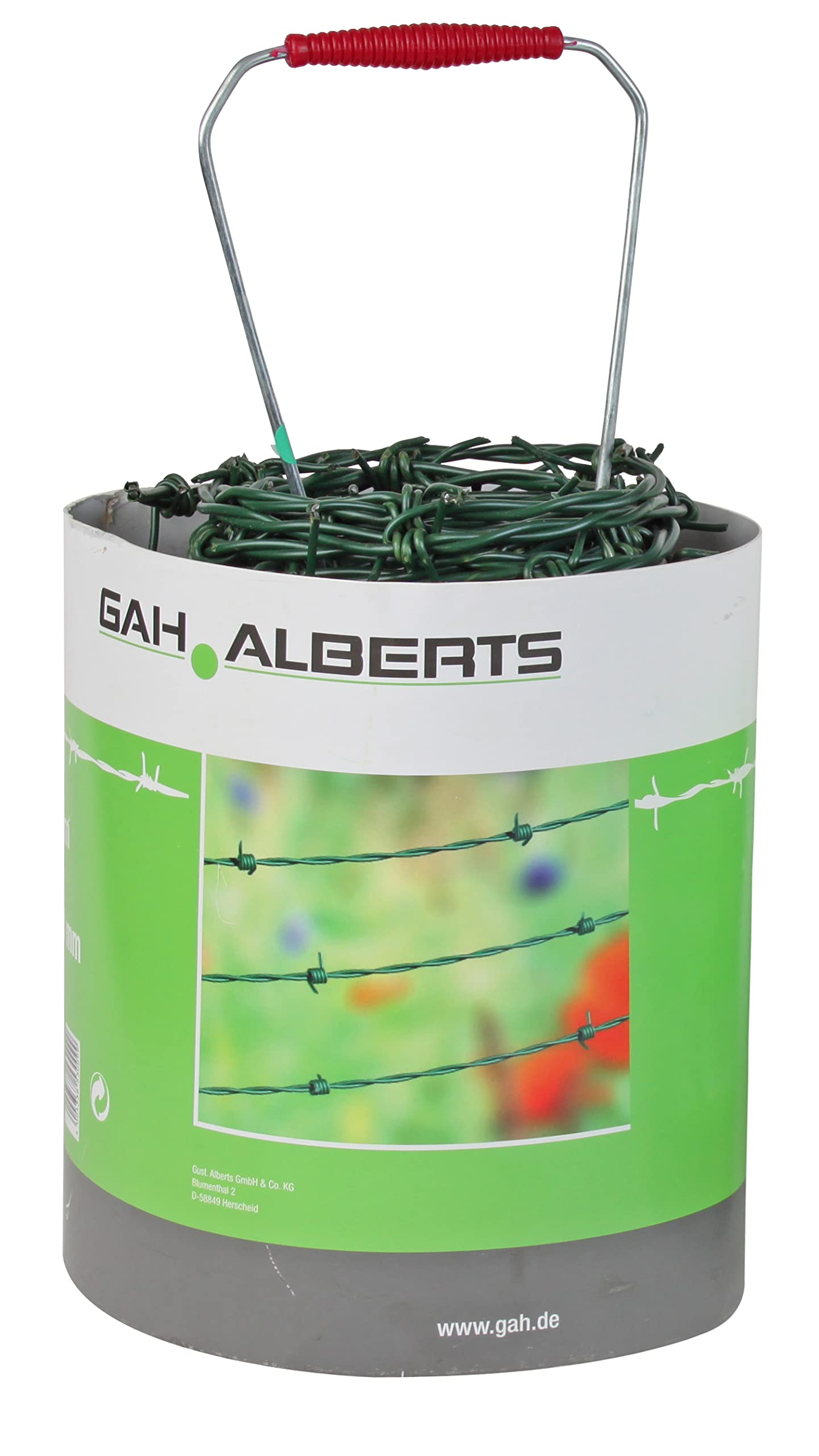 Alberts 530099 Fil de fer barbelé | vert | 50 m