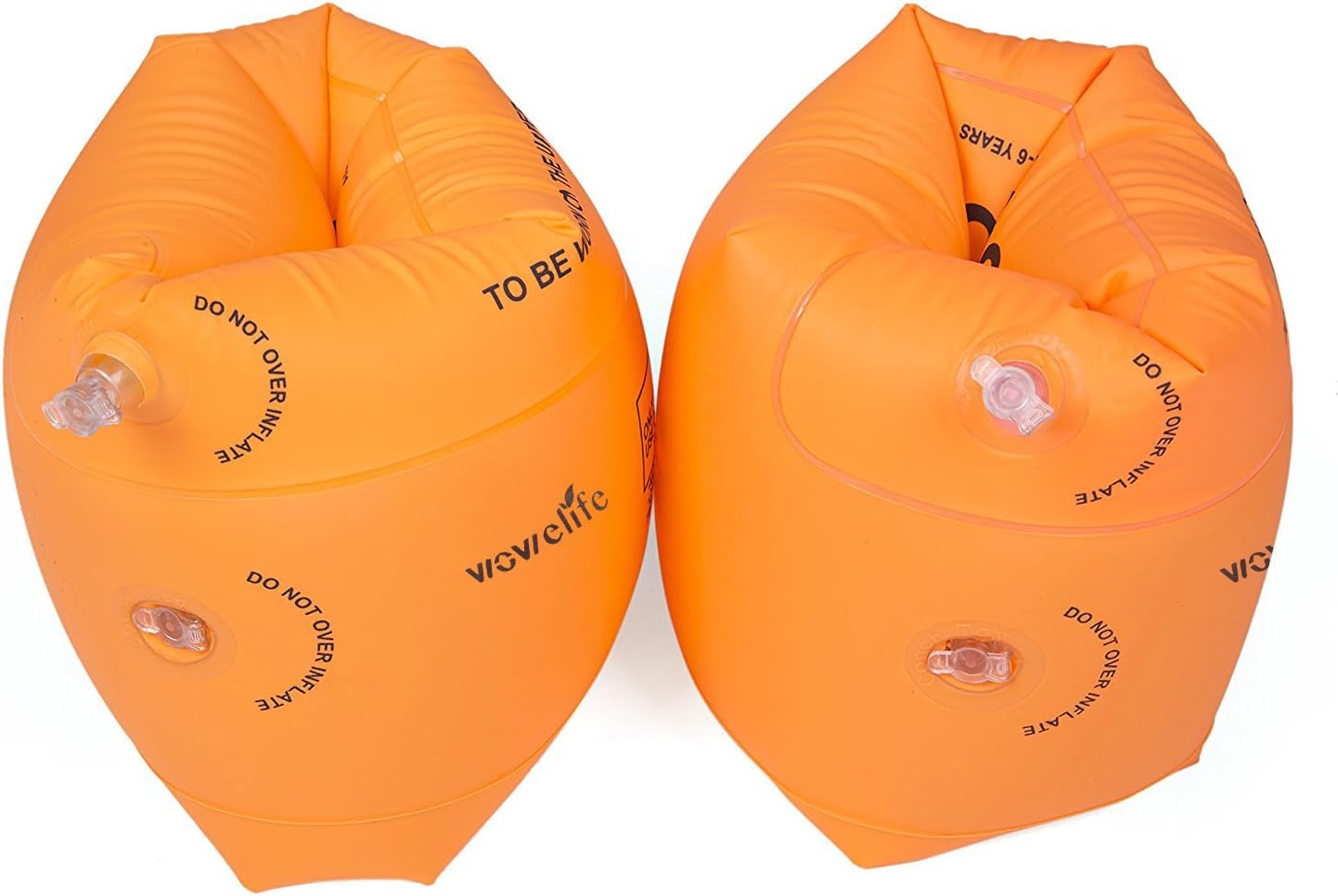 Wowelife Arm Floaties for Kids Inflatable Pink Blue Orange Toddler Swim Arm Bands Pool Kid Arm Floaties for Swimming Pool Water Wings for Toddlers and Adults 3-5-6-12yrs
