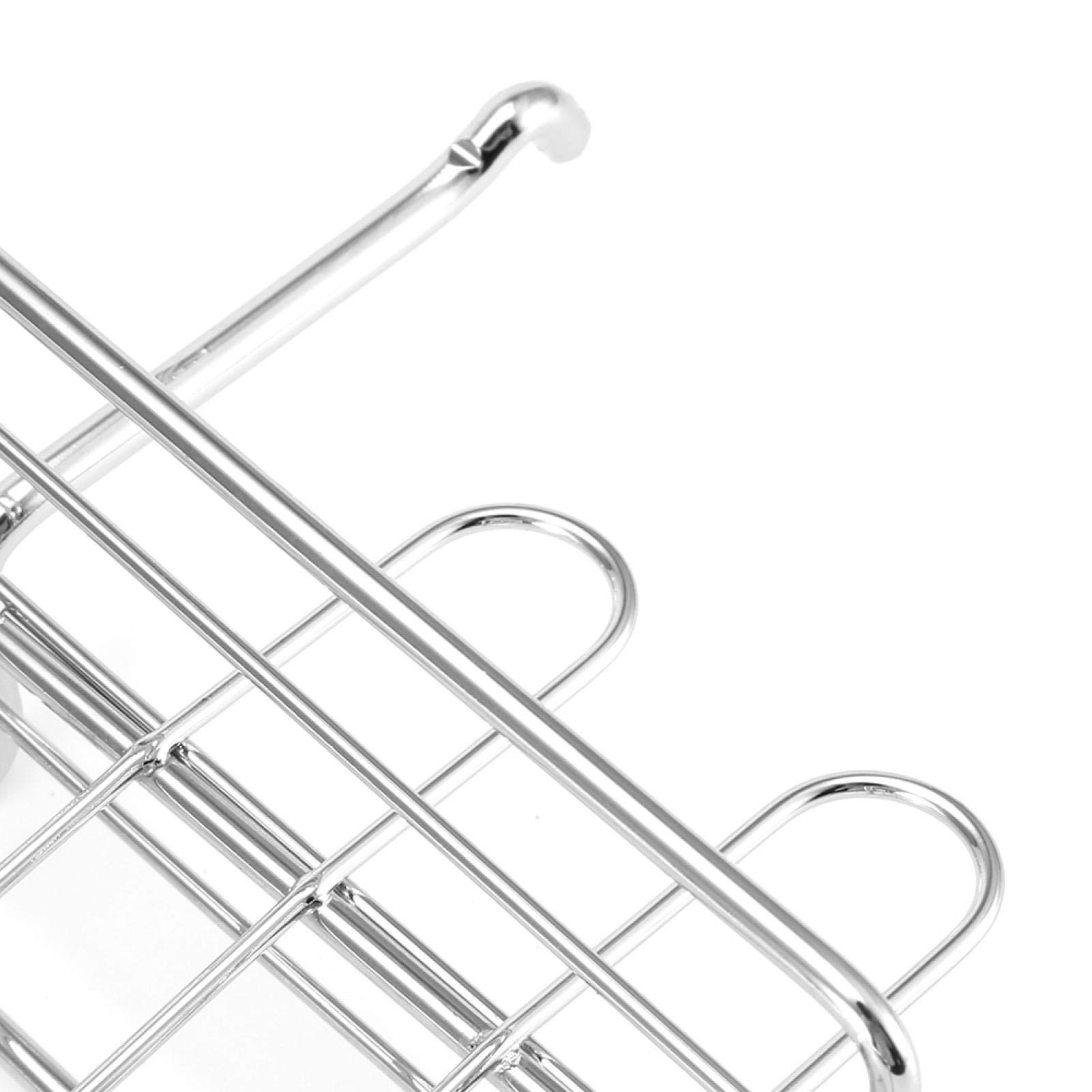 Cestino per barbecue, Griglia Pieghevole per Barbecue, clip quadrata per rete da pesca alla griglia con manico rimovibile, rete metallica per barbecue con custodia per pesce, bistecca, carne
