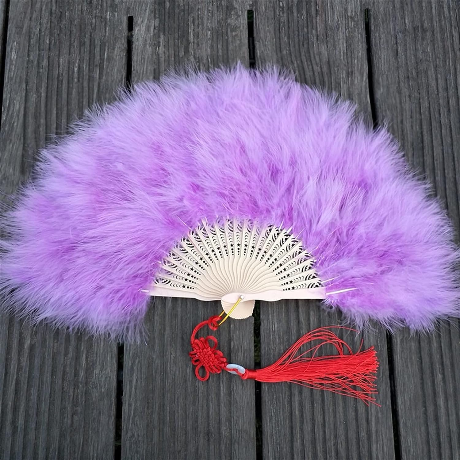 ROHCGHC folding fan, Handheld Feather Fan,Vintage Folding, Dance Hand Art Gift Wedding Party Decoration(Sku5)