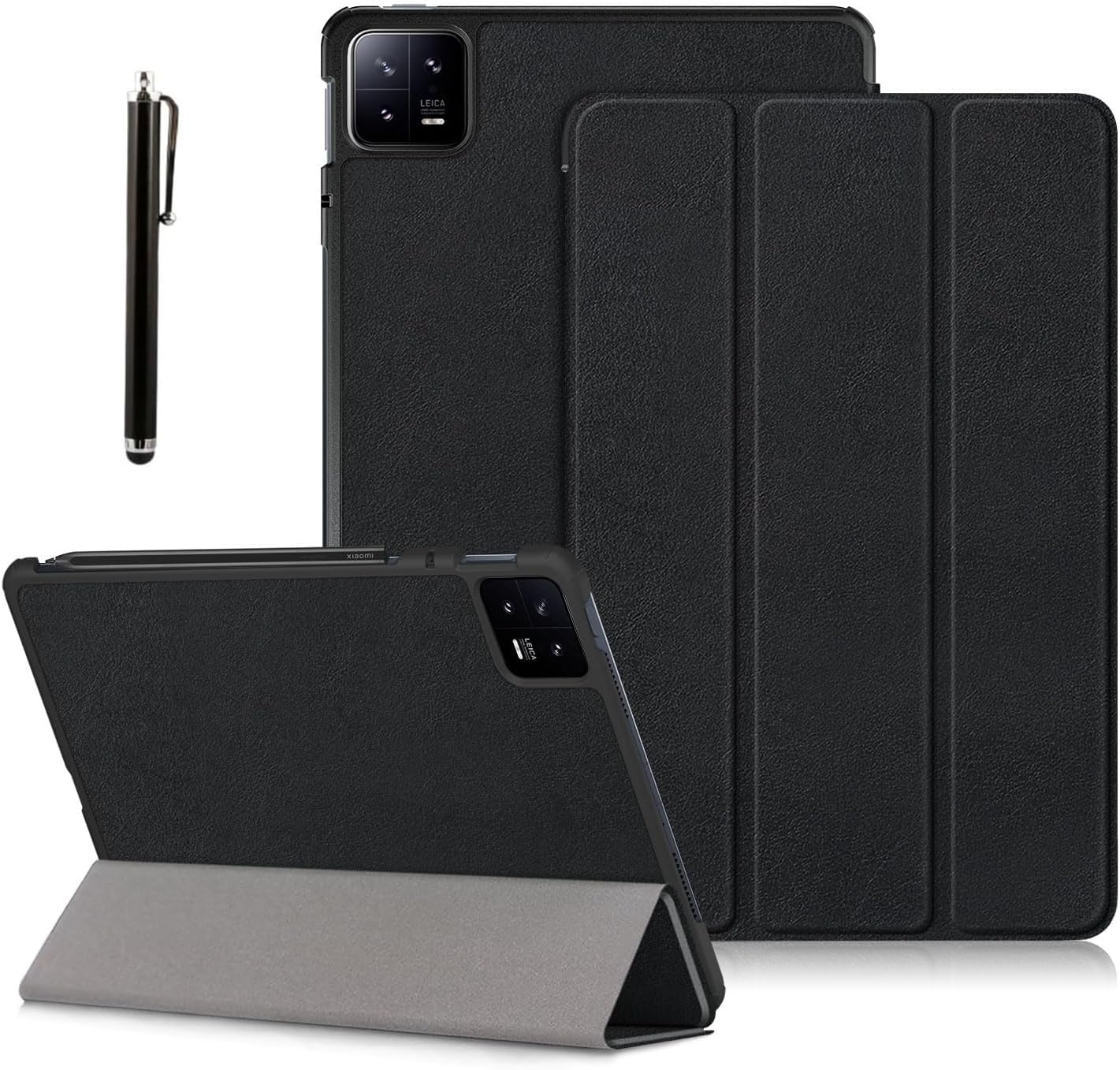 M.G.R.J® Smart Trifold Hard Shell Flip Case Cover for Xiaomi Mi Pad 6 11" Inch (Auto Sleep/Wake|Magnetic Closure|Stylus Pen) (Black) (B0CLH3YQT9) Amazon Price History, Amazon Price Tracker