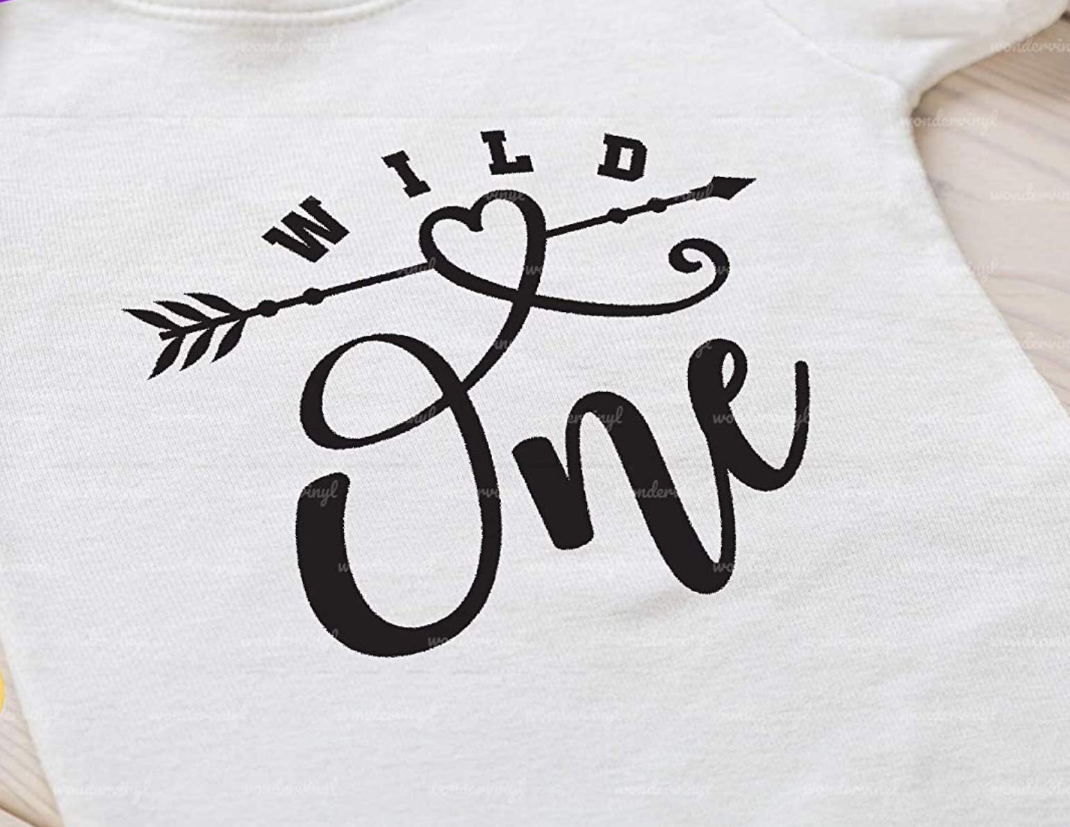Wild one iron on decal transfer | first birthday iron on name transfer | custom iron on name decal